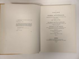 FLINDERS MATTHEW.  A Voyage to Terra Australis. Vols. 1 & 2 only. Plates after engs. Quarto.