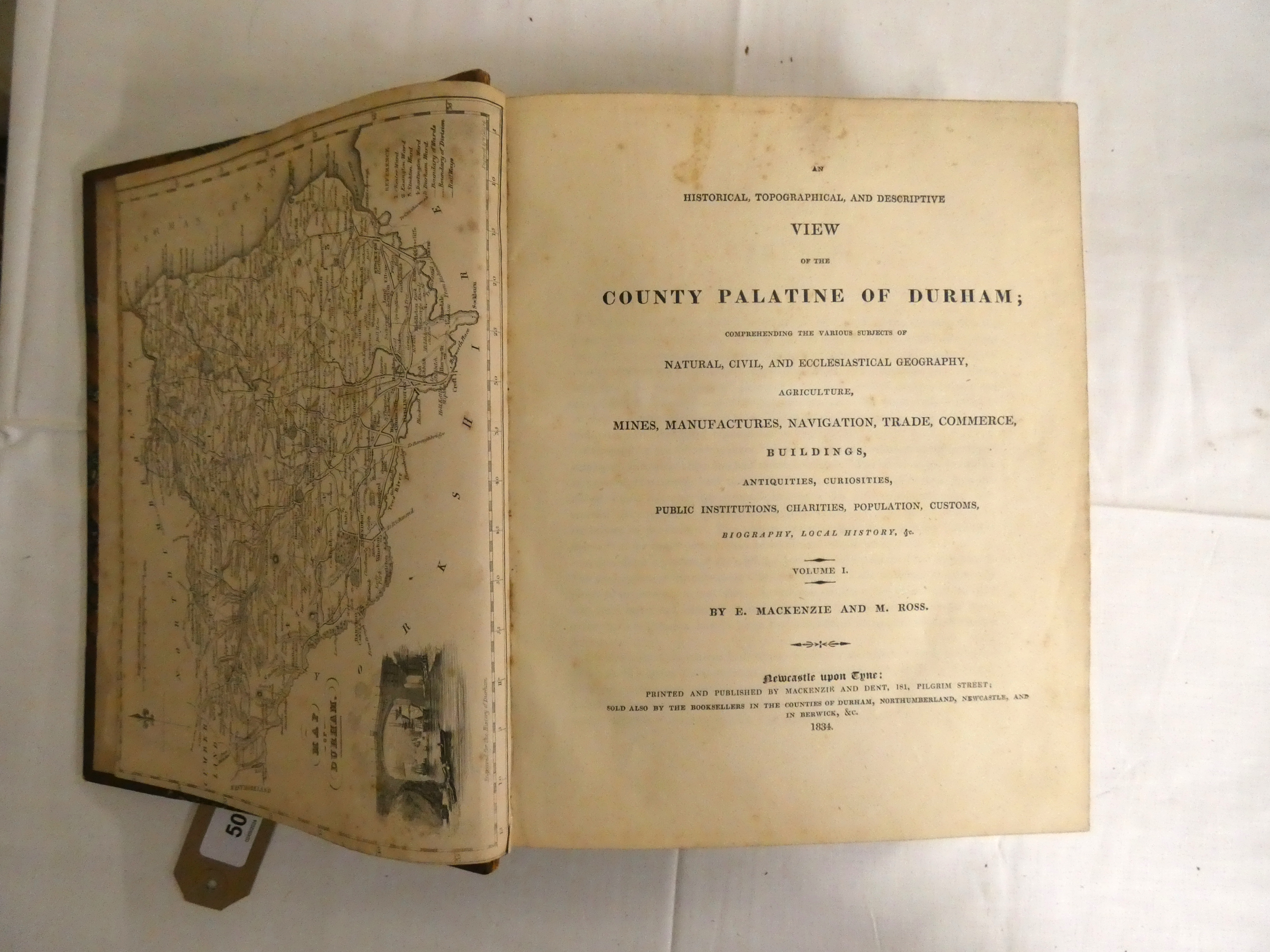 MACKENZIE E. & ROSS M.  An Historical, Topographical & Descriptive View of the County Palatine of