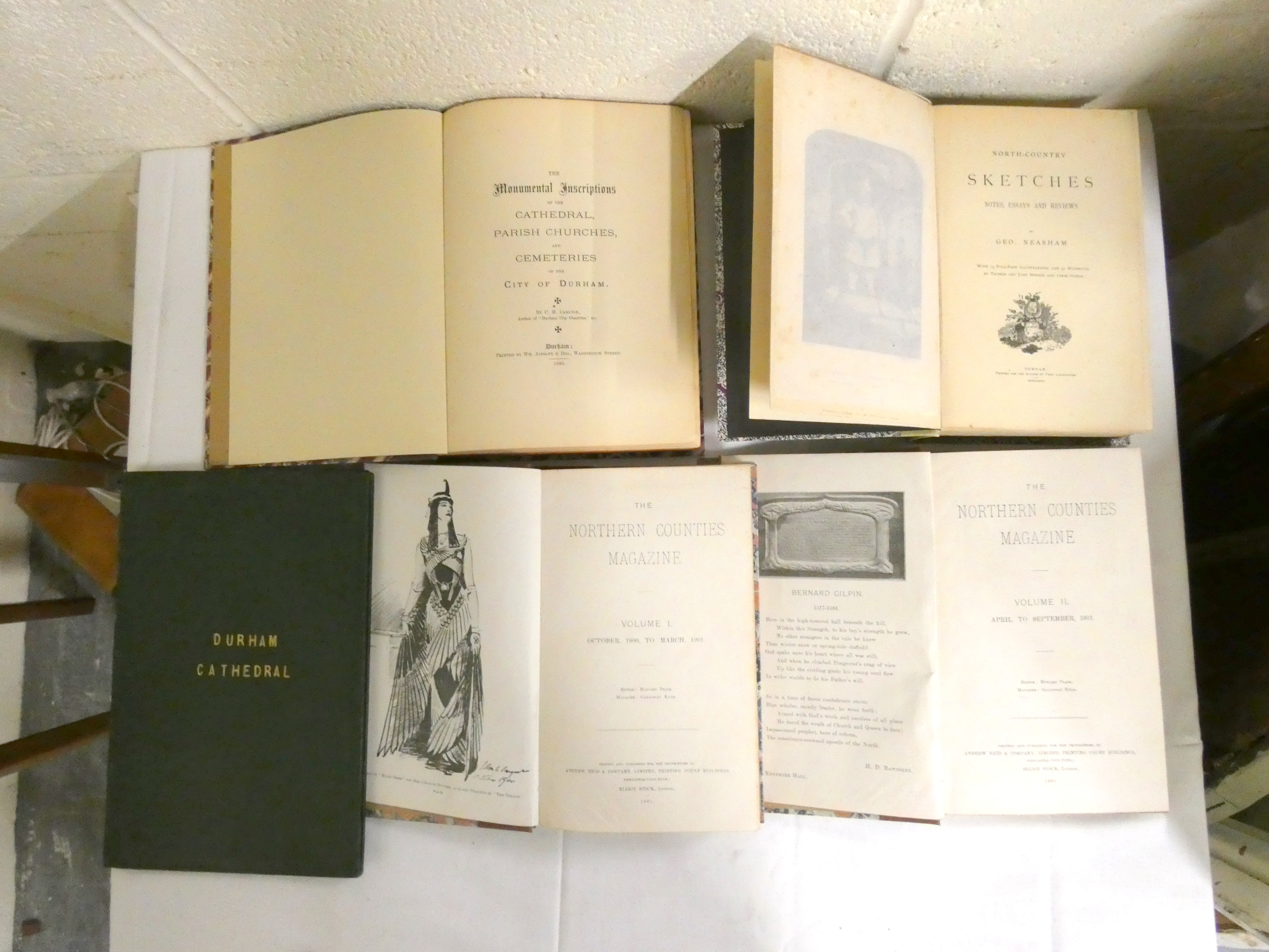 PEASE HOWARD (Ed).  The Northern Counties Magazine. Vols. 1 & 2. Illus. Rebound qtr. brown cloth.