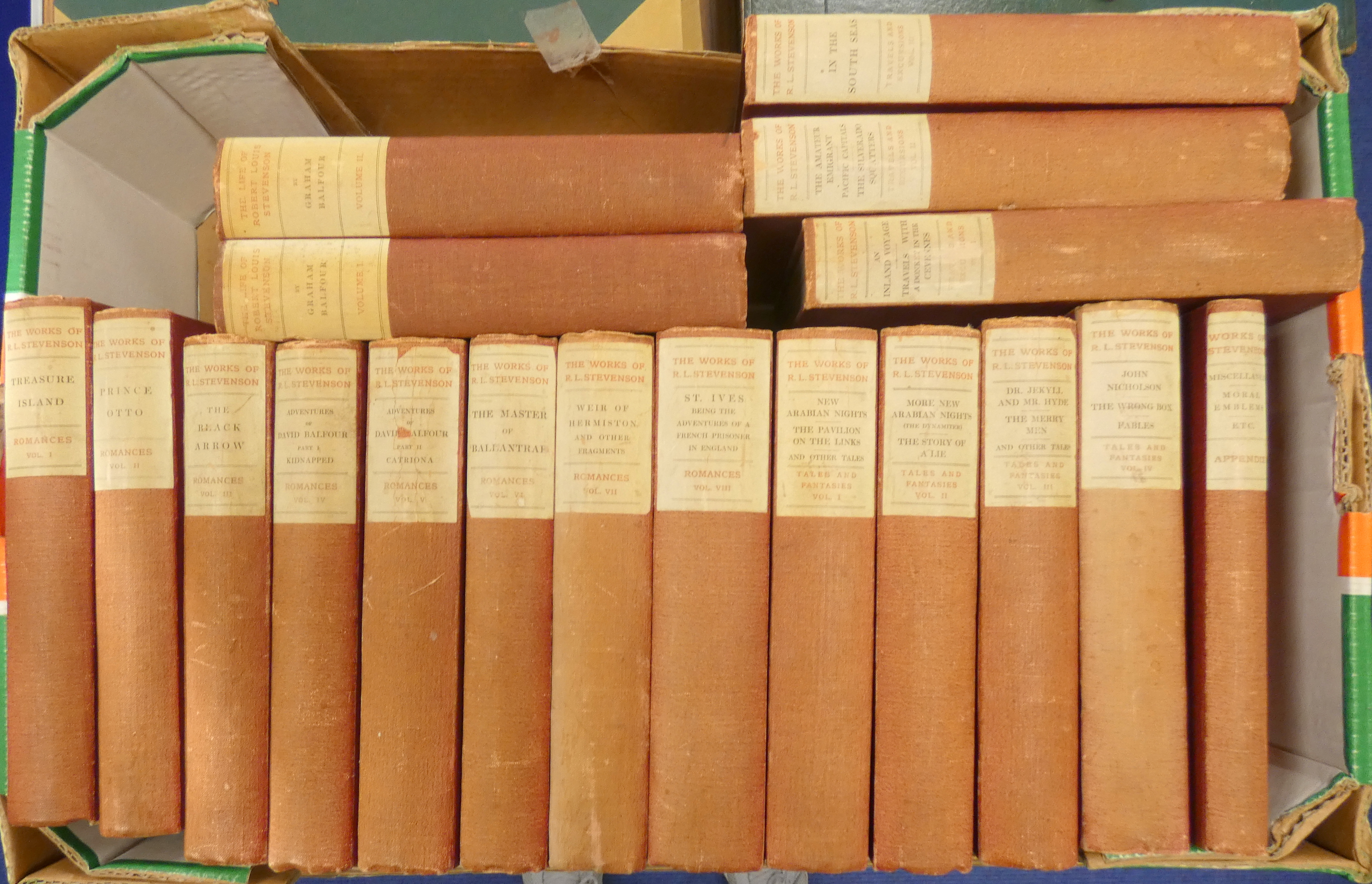 STEVENSON R. L.  The Edinburgh Edition of the Works. The set of 32 vols. Numbered & initialled - Bild 2 aus 7