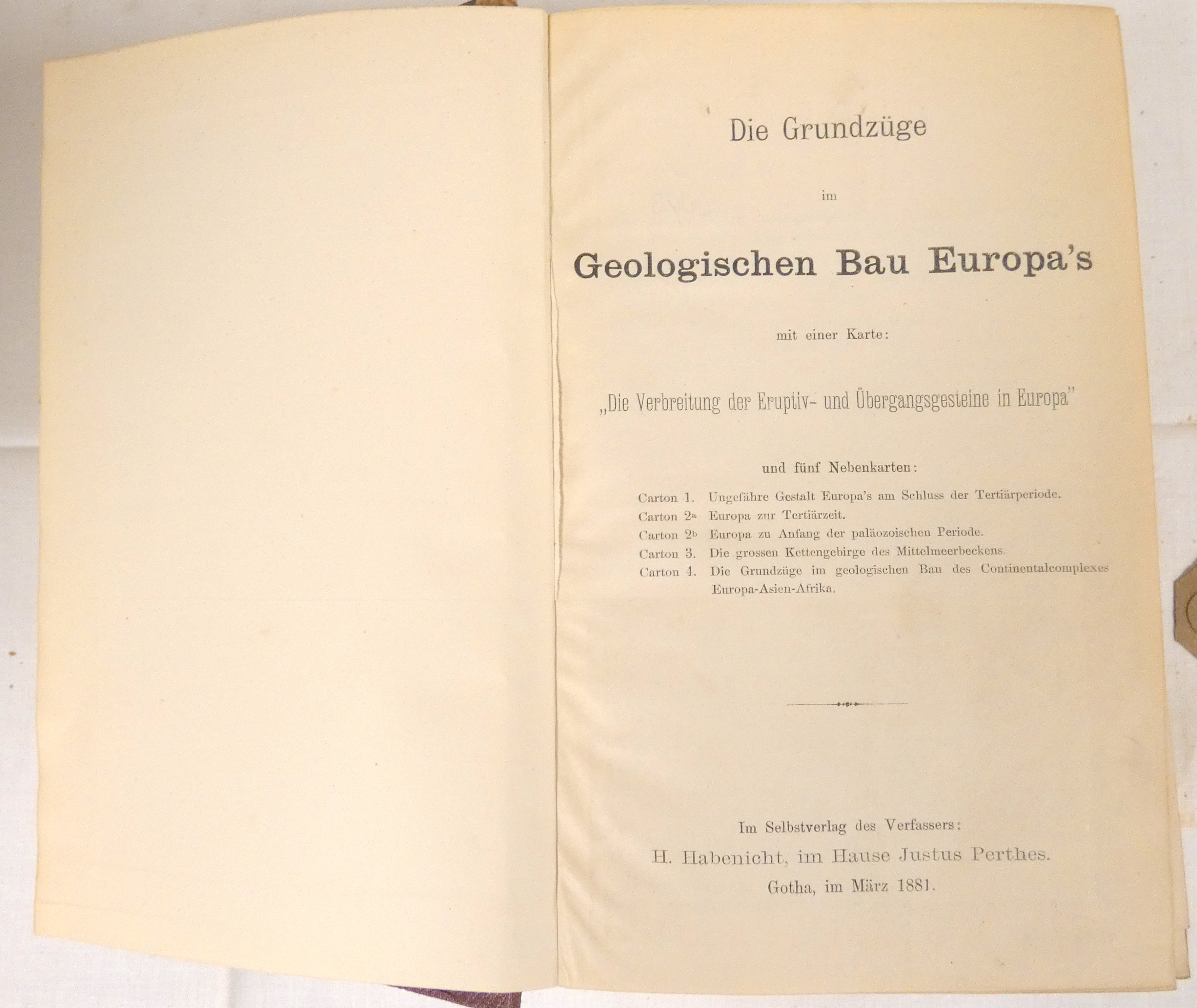 Geology.  Approx. 40 pamphlets, offprints & extracts, bound together, mainly in German with some - Image 2 of 3