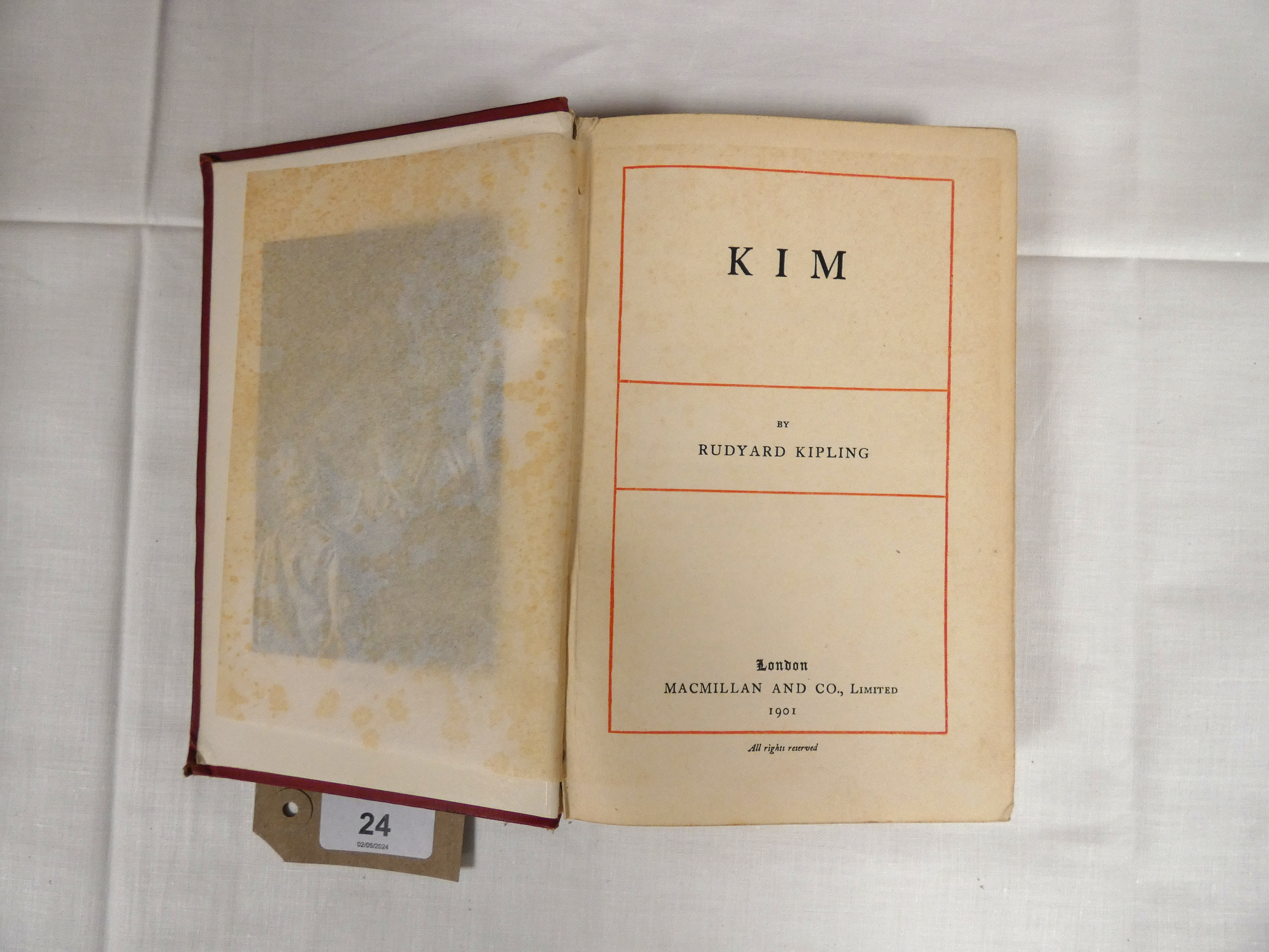 KIPLING RUDYARD.  18 various vols., mainly 1sts incl. 1st eds. of Kim (x 2), Stalky & Co. (x 2), - Bild 4 aus 4