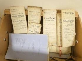 Documents & Ephemera - Macclesfield.  Various legal documents, property sale particulars, etc.