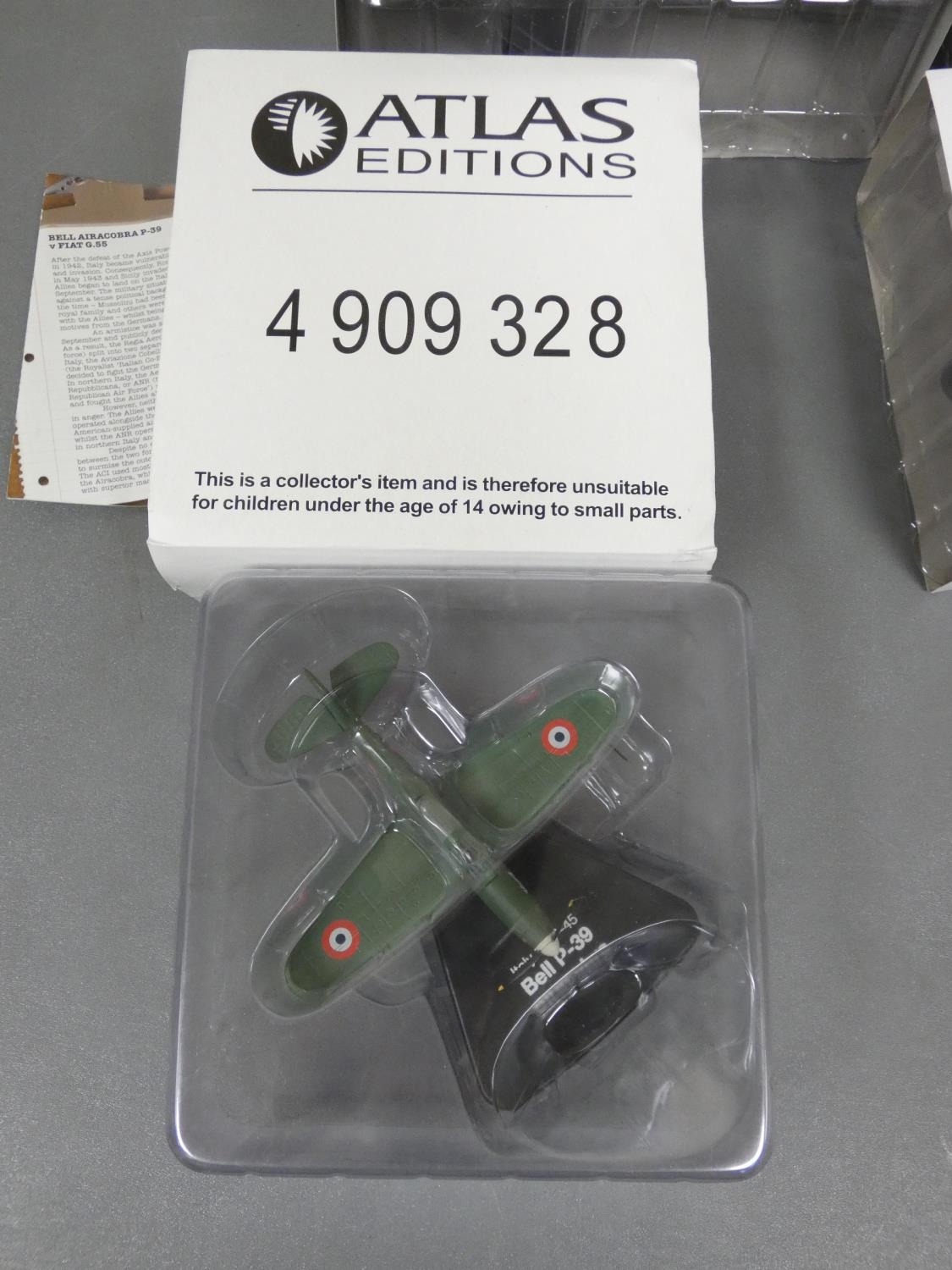 Atlas Editions. Collection of model aircraft to include Messerschmitt Me-163 4909426, Bell P-39 - Image 2 of 3