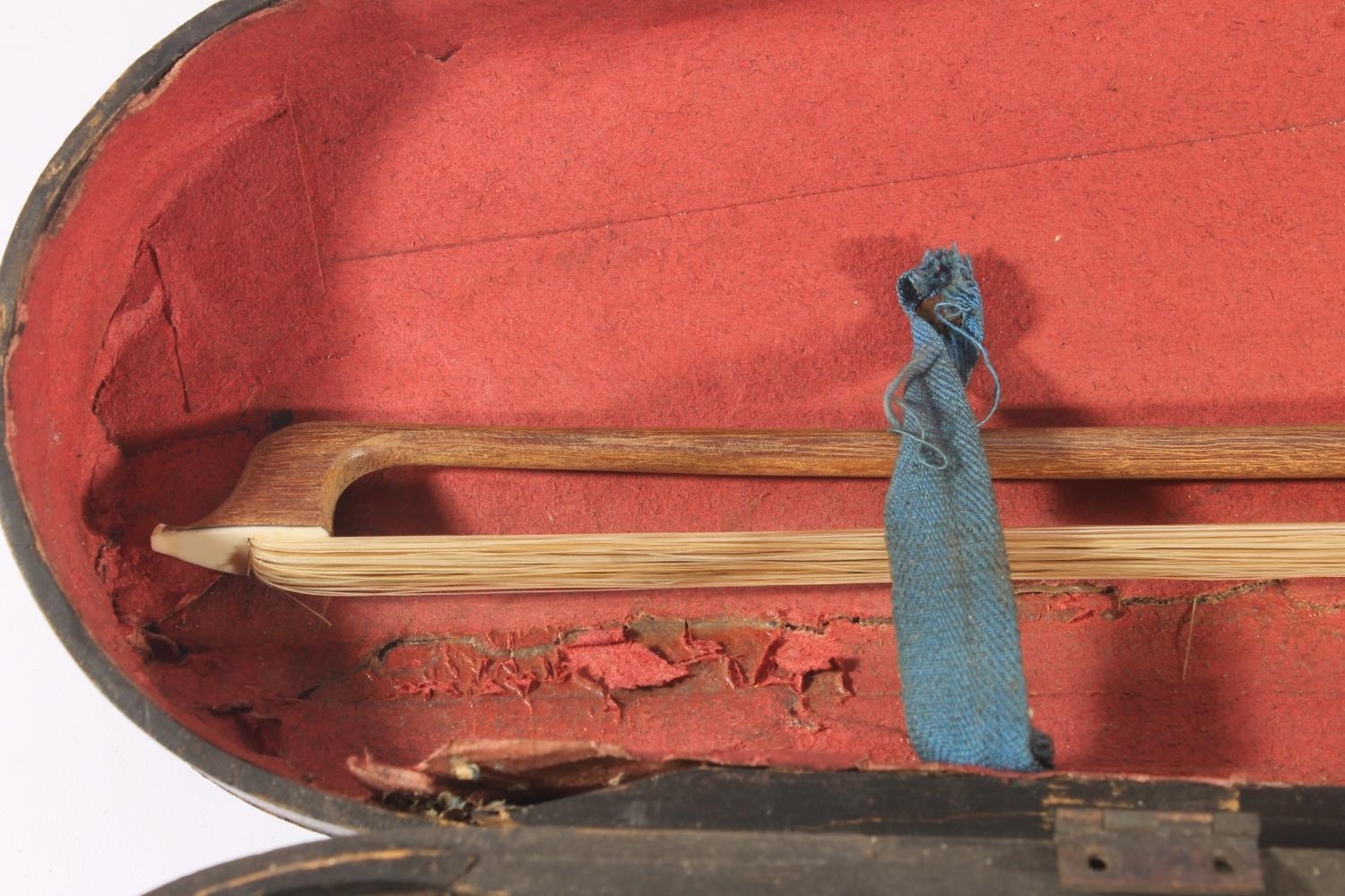 French Compagnon violin, with single piece back and ebonized fretboards, interior label marked - Image 10 of 13