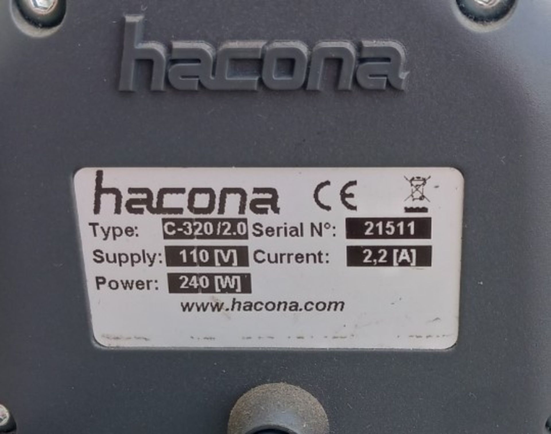 Hacona C-320 Table Top Bag Sealer - Image 2 of 2