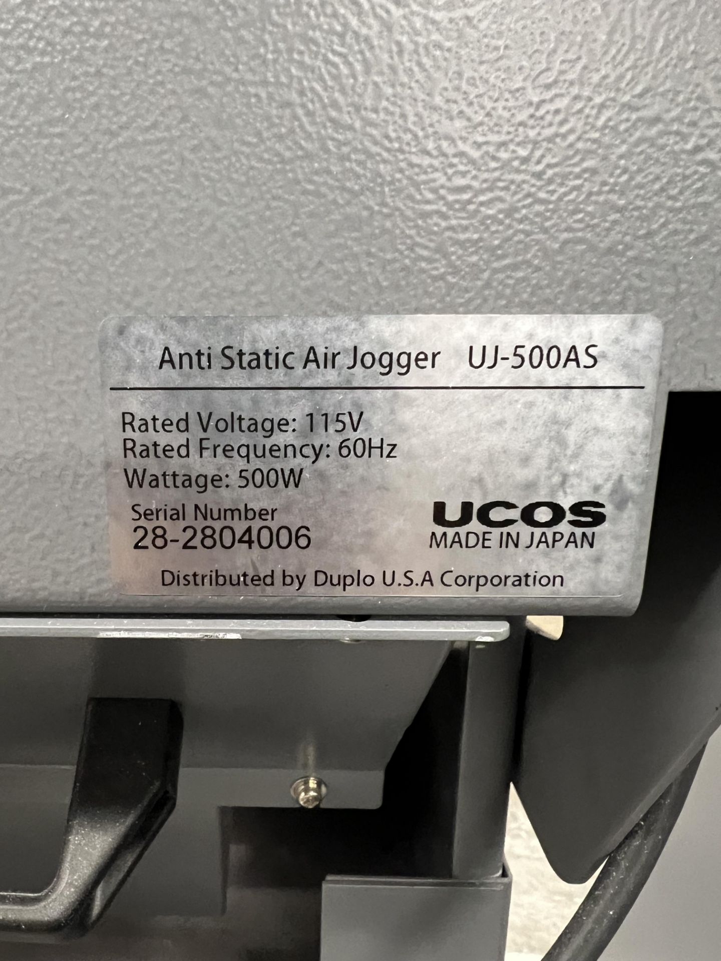 Duplo UJ-500AS Anti Static Air Jogger - Image 3 of 3
