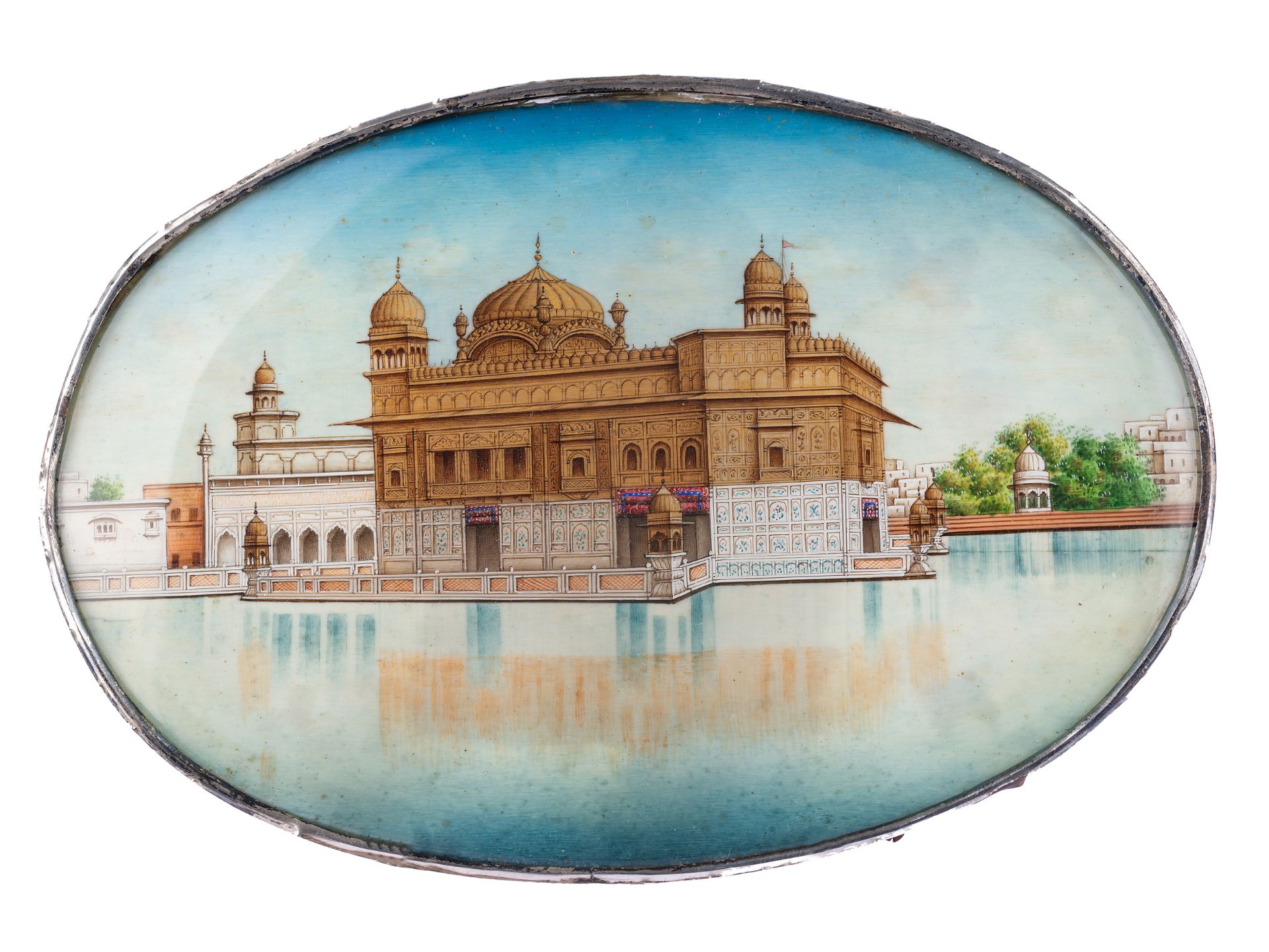 3 miniatures, India, Watercolour & gold - Image 4 of 5