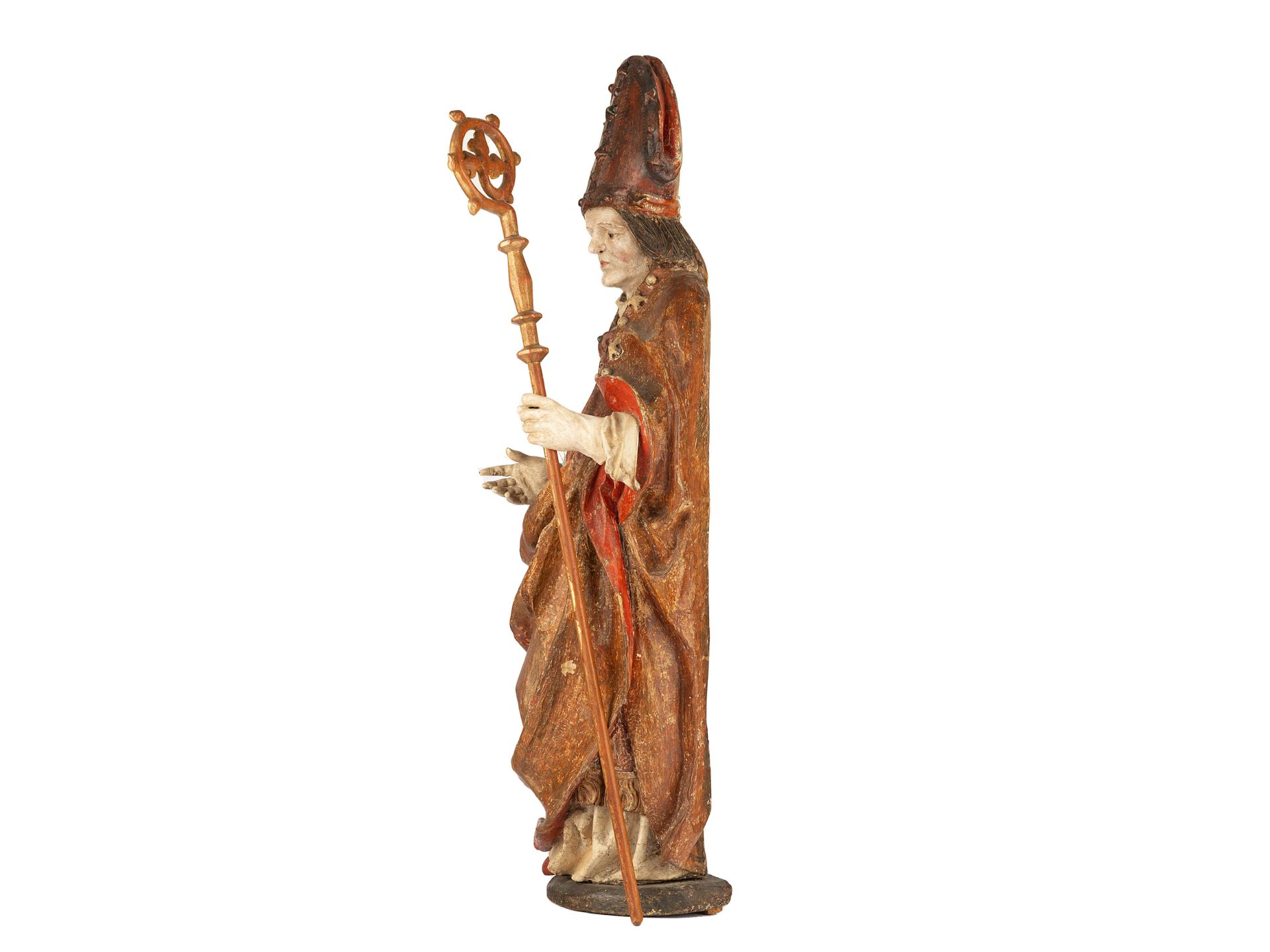 Heiliger Bischof, Tirol, Um 1510/20 - Bild 2 aus 5