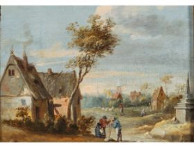 David Teniers der Jüngere, Antwerpen 1610 – 1690 Brüssel, Nachfolge, Dorflandschaft