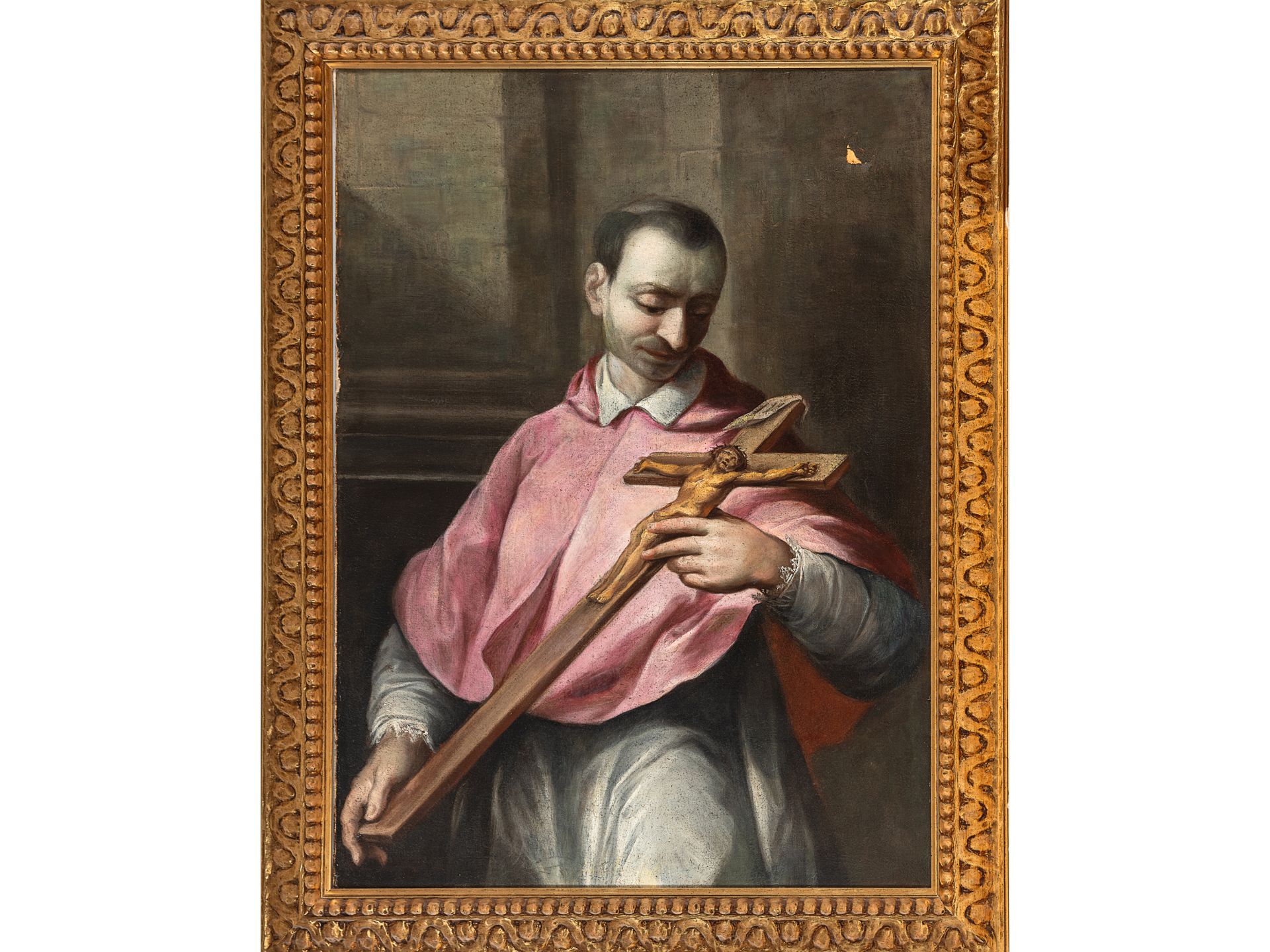 Italian painter, 17th/18th century, Saint Nepomuk? - Image 2 of 3