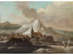 Winter landscape, German, 18th century