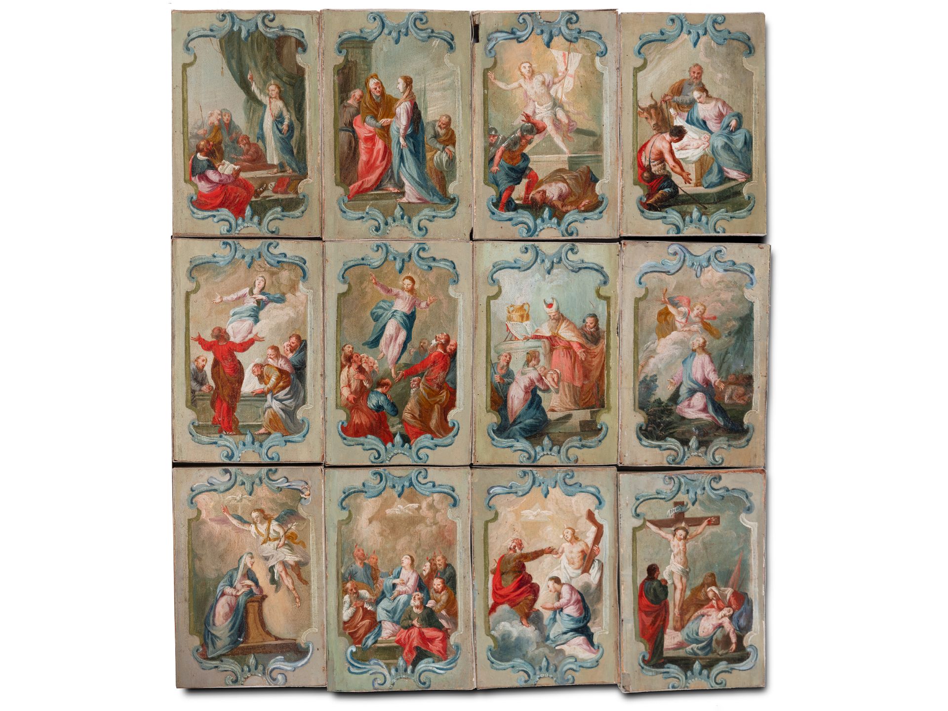 12 Szenen aus dem Neuen Testament, Süddeutsch, 18. Jahrhundert