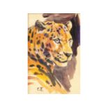 Carl Fahringer, Wiener Neustadt 1874 - Vienna 1952, Leopard head