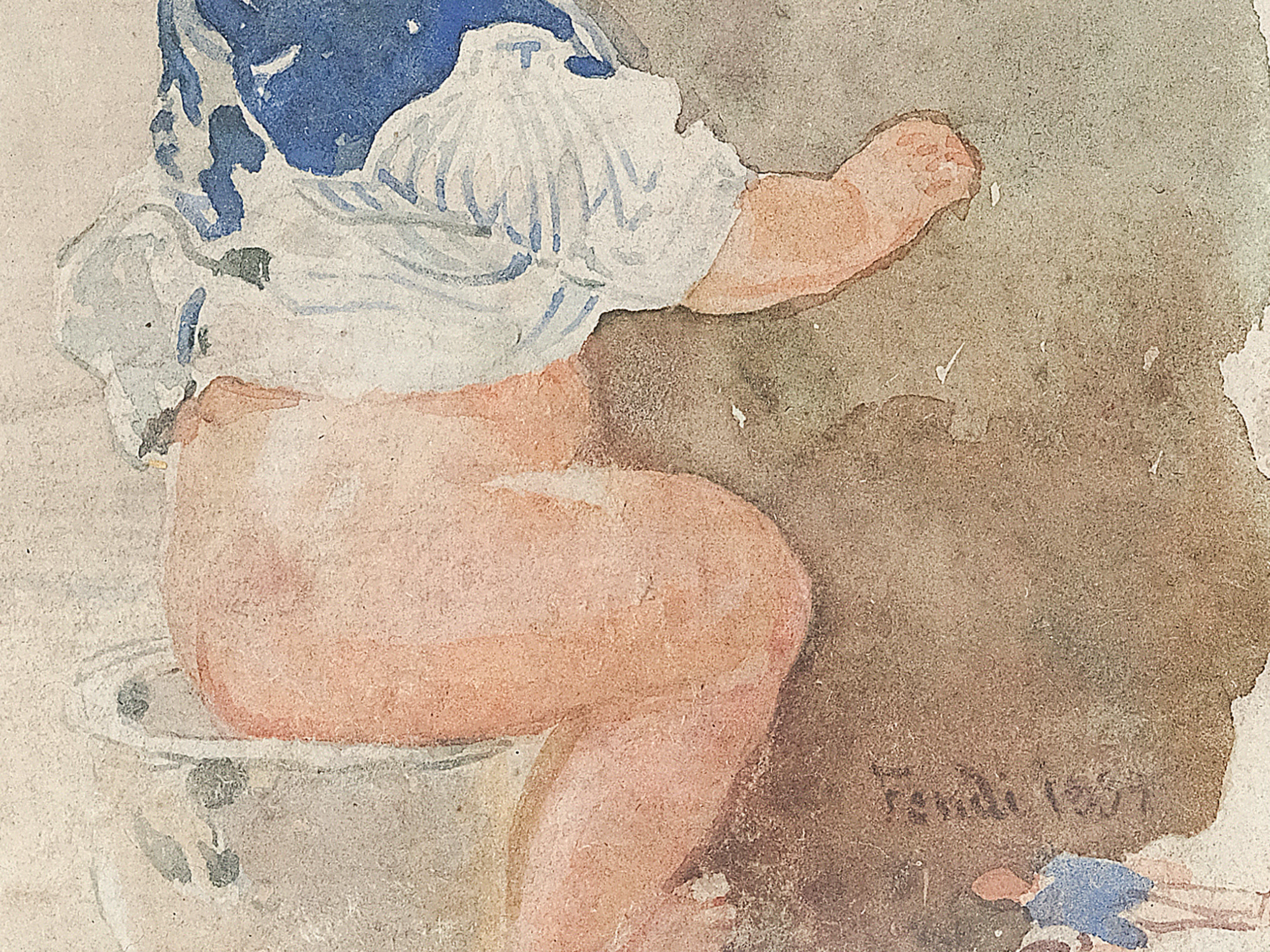 Peter Fendi, Vienna 1796 - 1842 Vienna, Baby by the chamber pot - Image 3 of 4