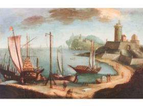 Unknown painter, Maritime scene, Italian School