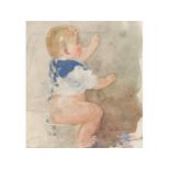 Peter Fendi, Vienna 1796 - 1842 Vienna, Baby by the chamber pot