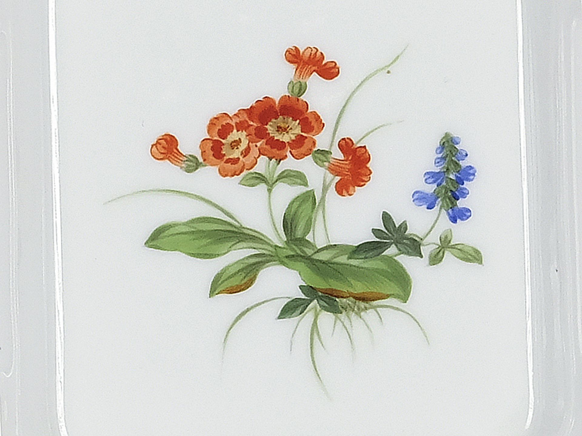 7 kleine Schalen mit Blumenmotiven, Meissen - Bild 6 aus 8
