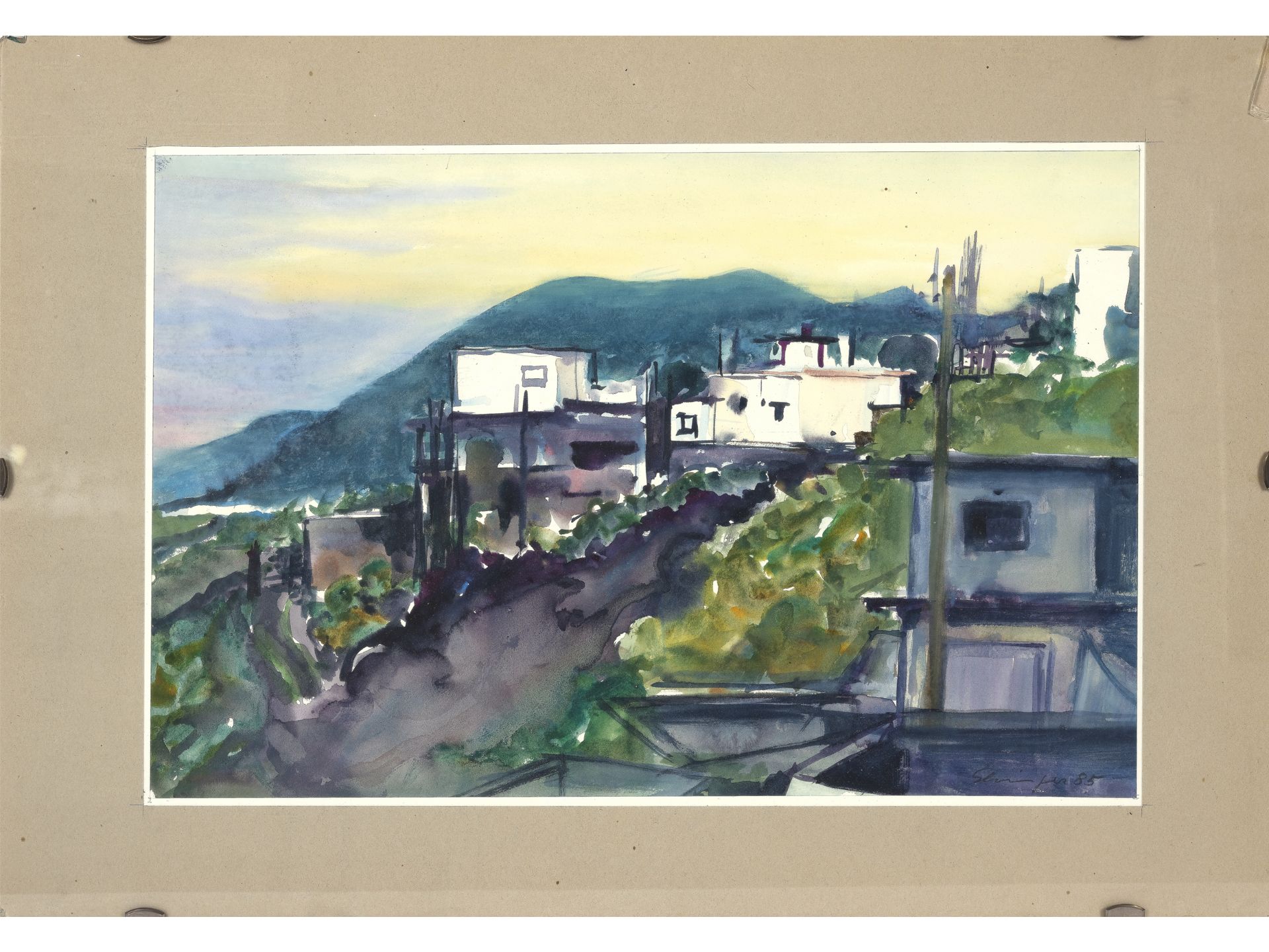 Anton Elsinger, Nikolsburg 1925 - 1995 Brunn am Gebirge, Landschaft  - Bild 2 aus 4