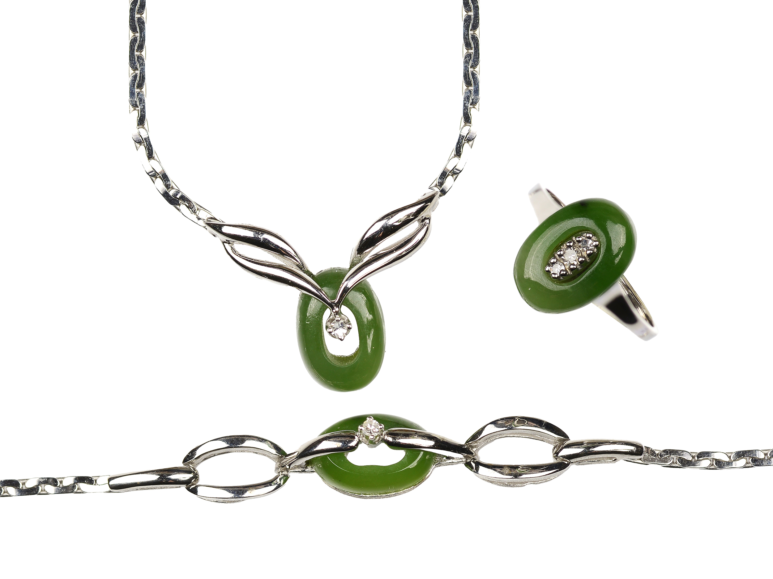Set: Necklace, bracelet & ring - Image 2 of 2