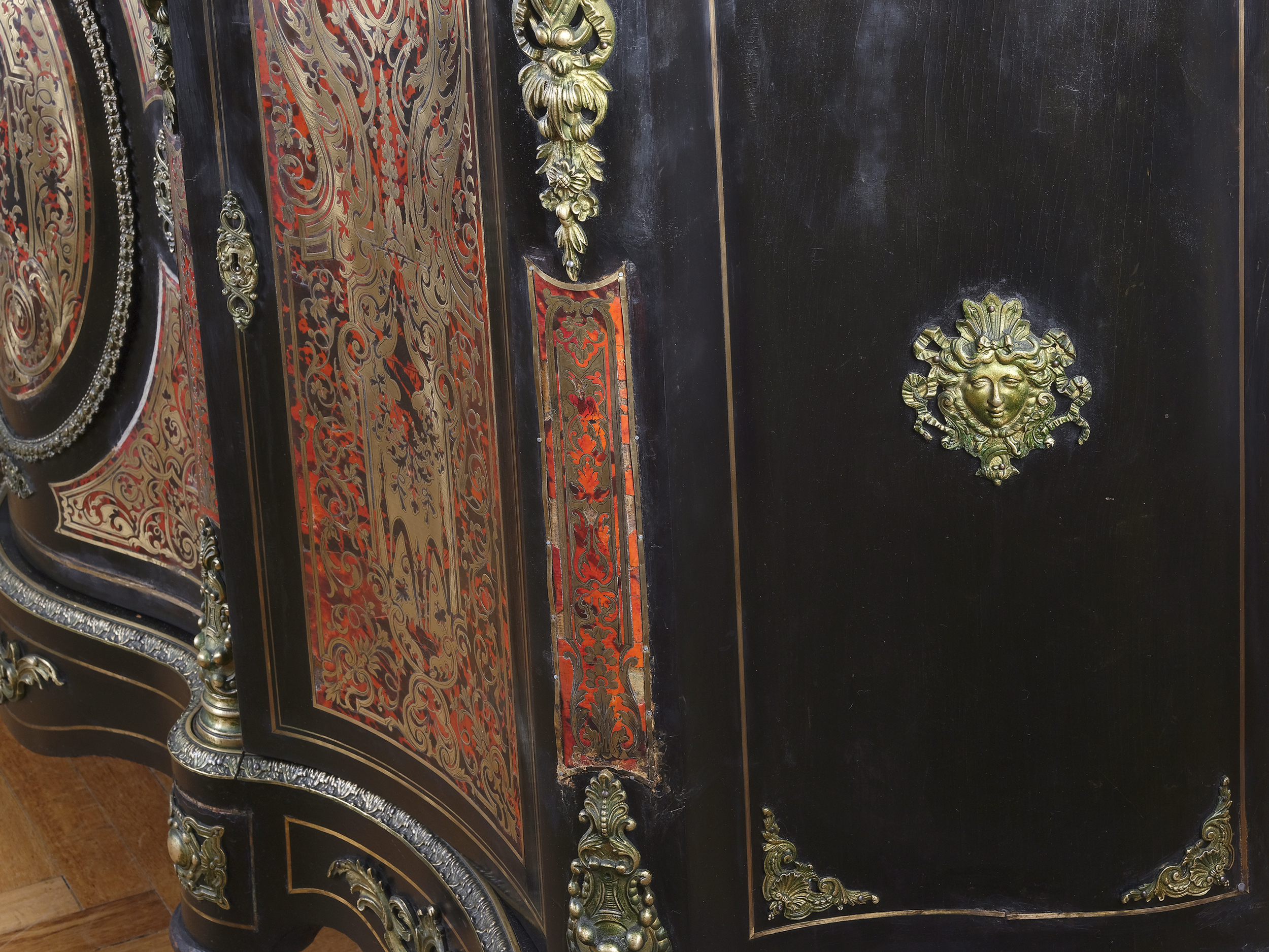 Large sideboard, France, around 1880/1900, in the style of André-Charles Boulle (1642 - 1732) - Image 7 of 8