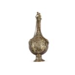 Pilgrim's bottle, open-worked figuratively, Venice, 19th century