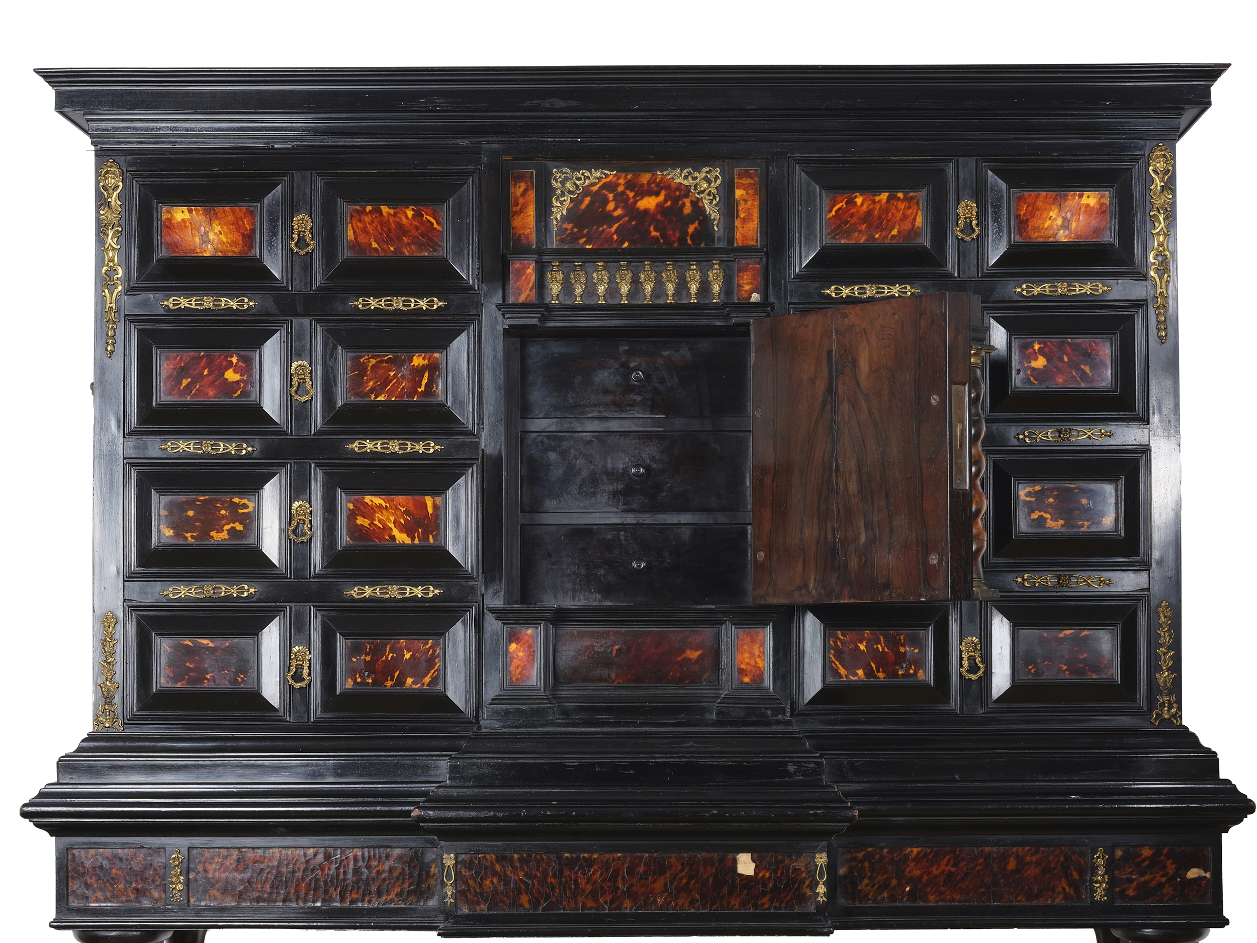 Top cabinet, German or Flemish, in the style of the 17th century - Image 6 of 7