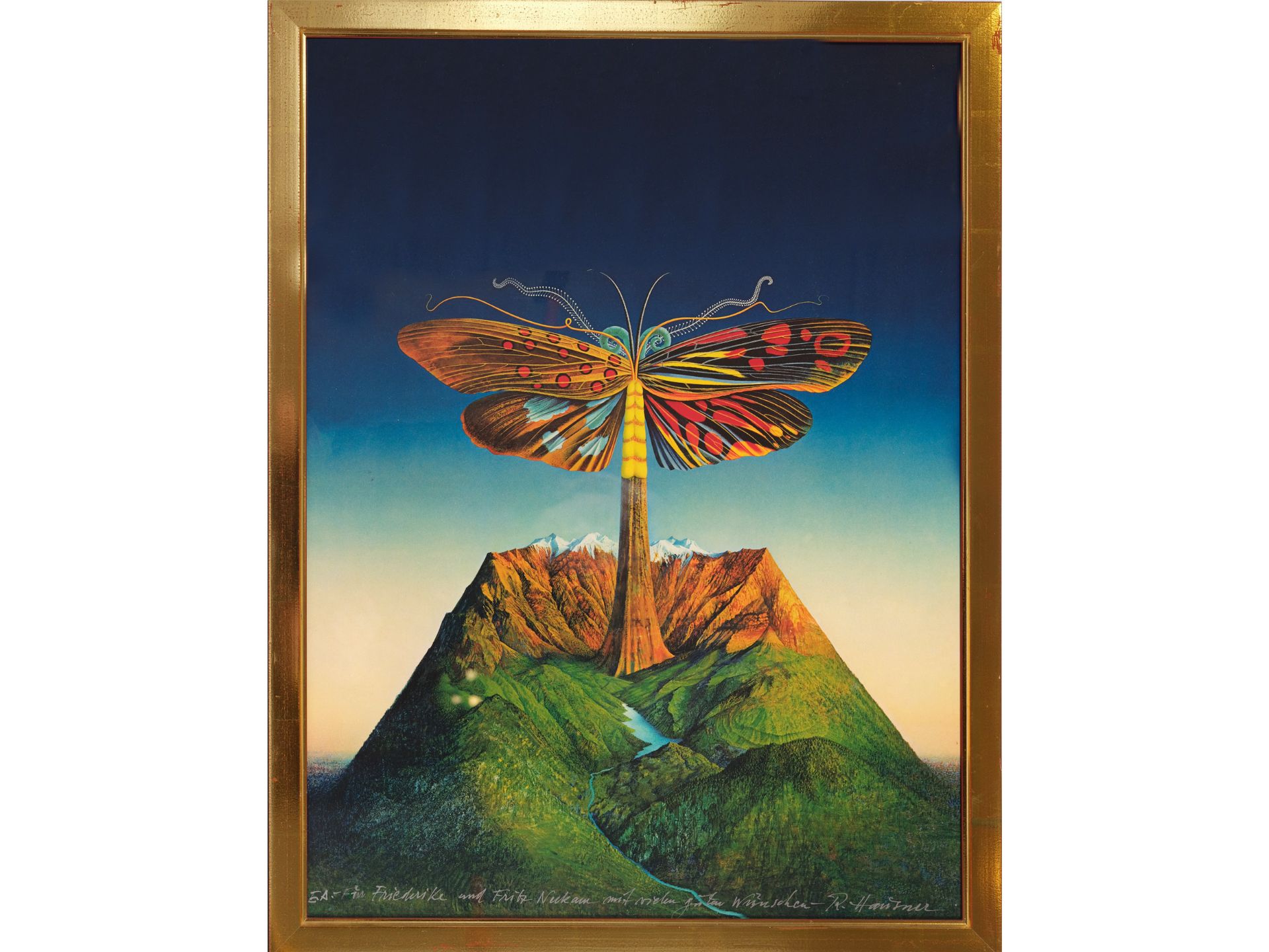 Rudolf Hausner, Vienna 1914 - 1995 Mödling, Butterfly Tree - Image 2 of 4