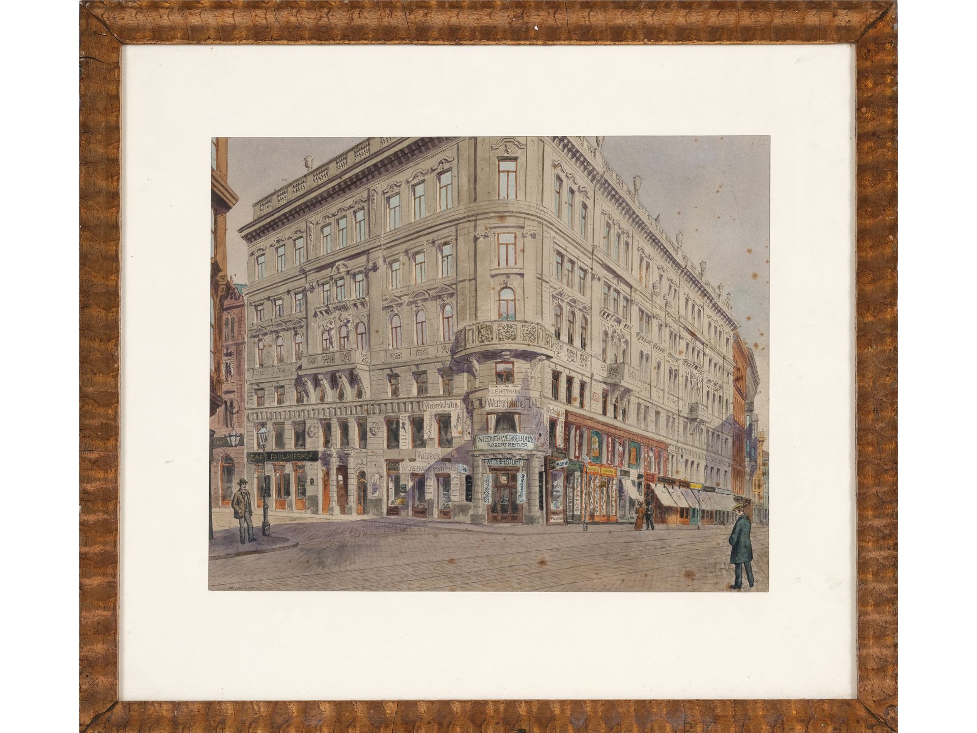 Max Neubauer, tätig in Wien um 1890-1920, Wiedner Wechselhaus - Bild 2 aus 4