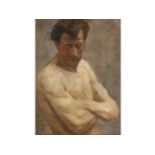 Ferdinand Andri, Waidhofen an der Ybbs 1871 - 1956 Vienna, Male half nude
