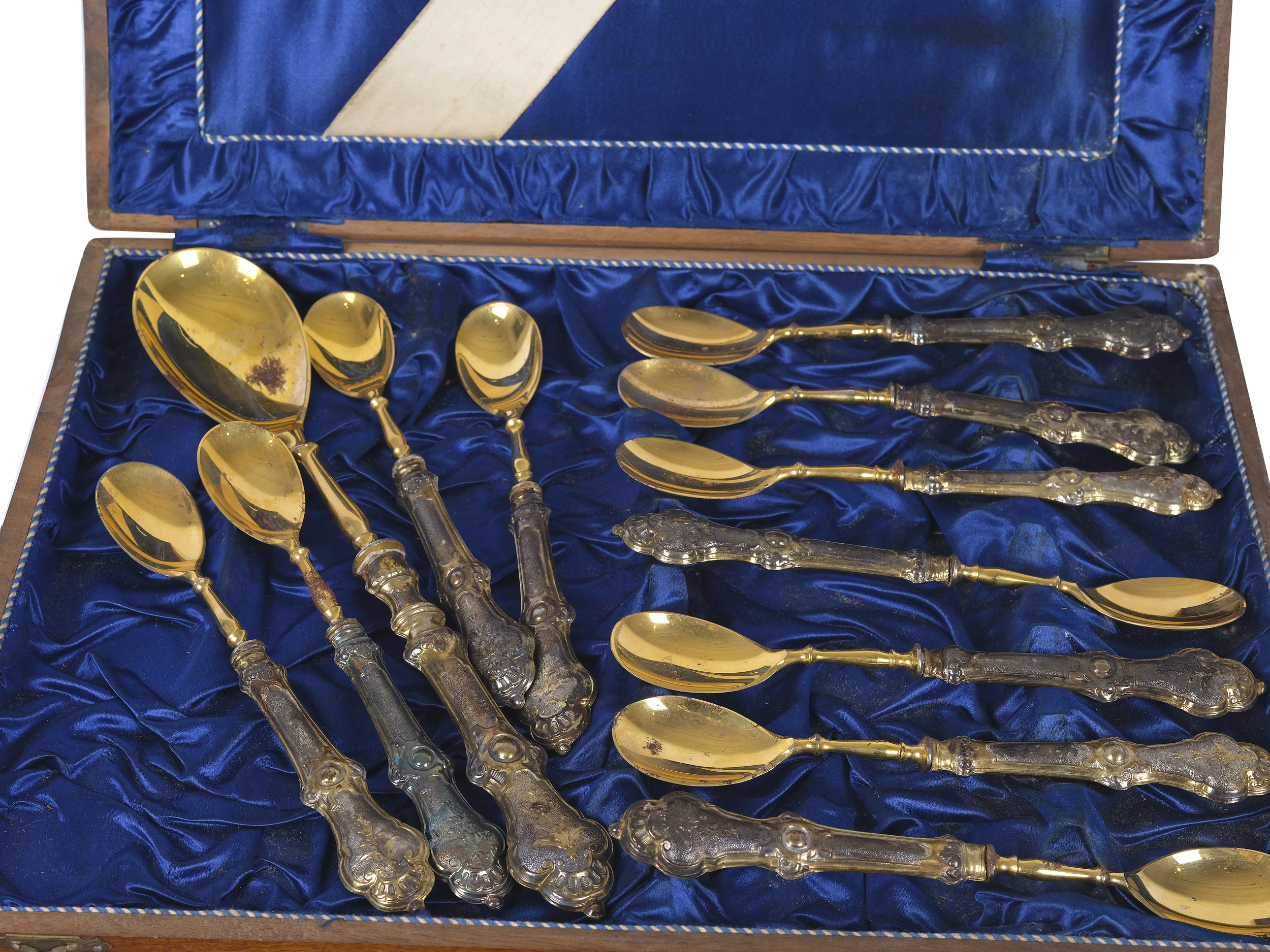 Dessert set, 11 spoons, 1 serving tray - Image 2 of 3