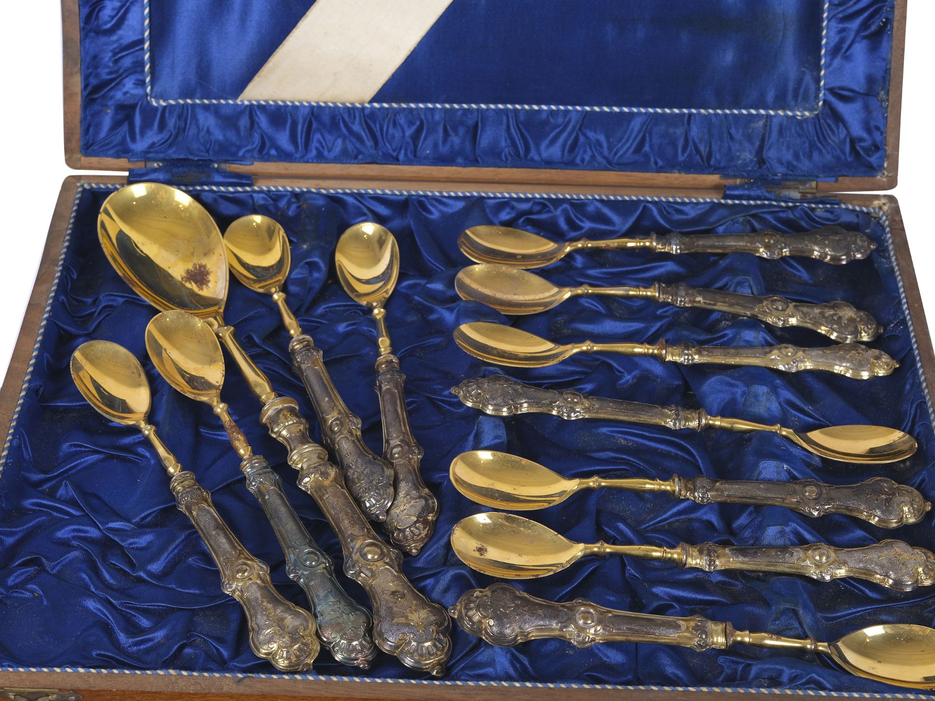 Dessert set, 11 spoons, 1 serving tray - Image 2 of 3