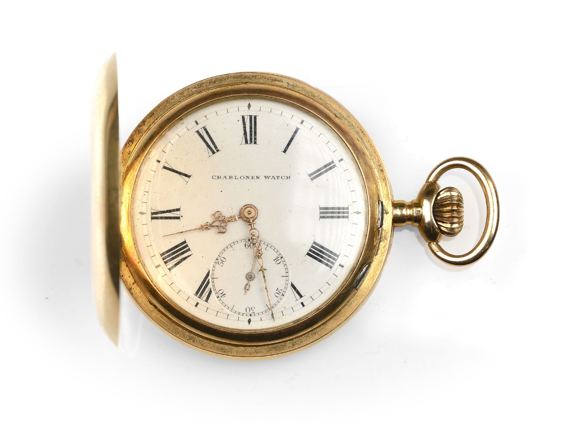 Double-shell pocket watch, stencil watch