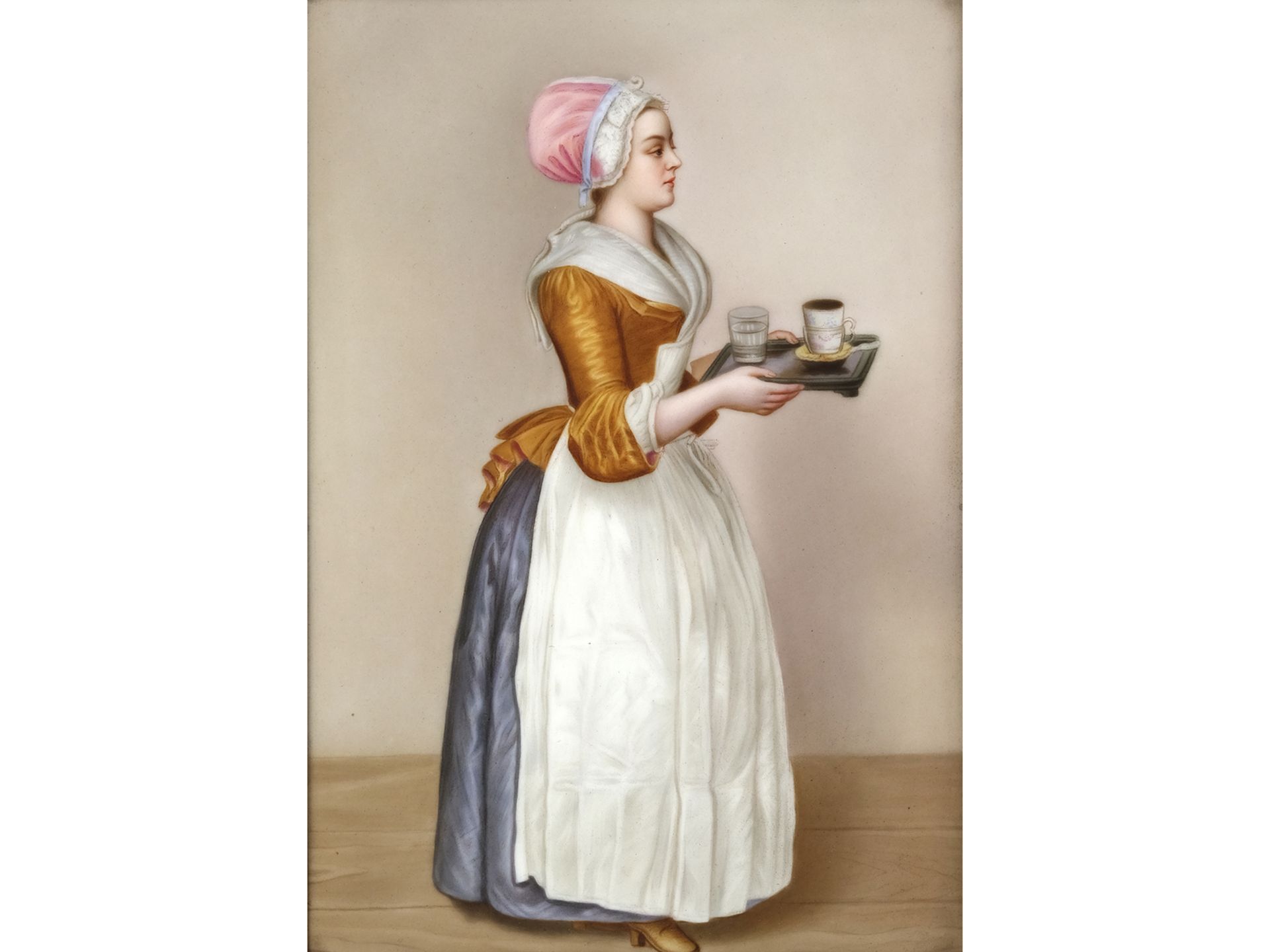 Jean-Étienne Liotard, Geneva 1702 - 1789 Geneva, follower, The Girl with the Chocolate Cup