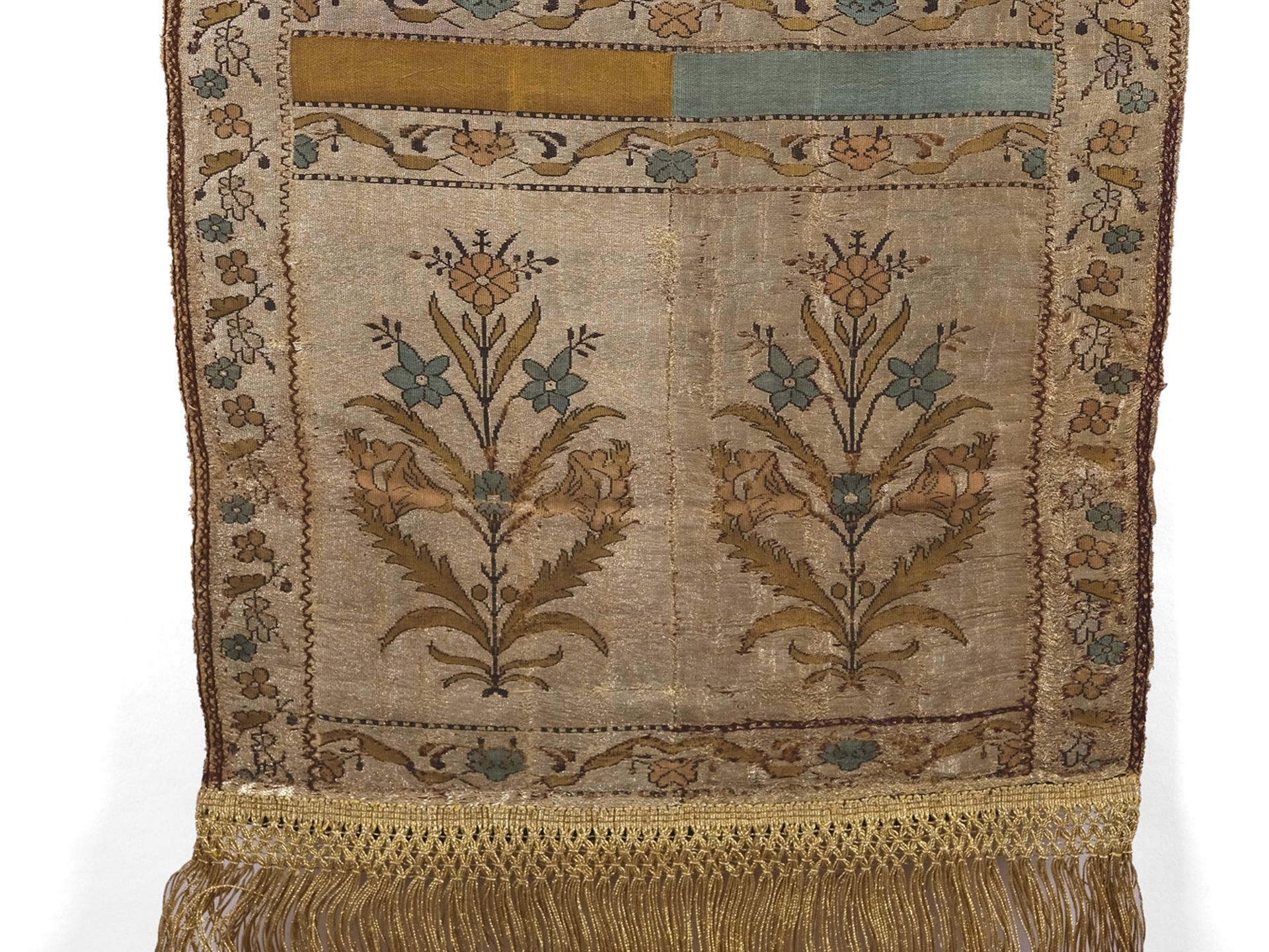 Textil mit Blumenmustern, indopersisch, 18./19. Jahrhundert - Bild 4 aus 5