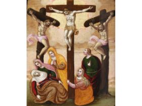 Veneto-Cretan School, 16th century, Crucifixion