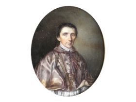 Johann Heinrich Schramm, Teschen 1809 - 1865 Vienna, Portrait of a clergyman