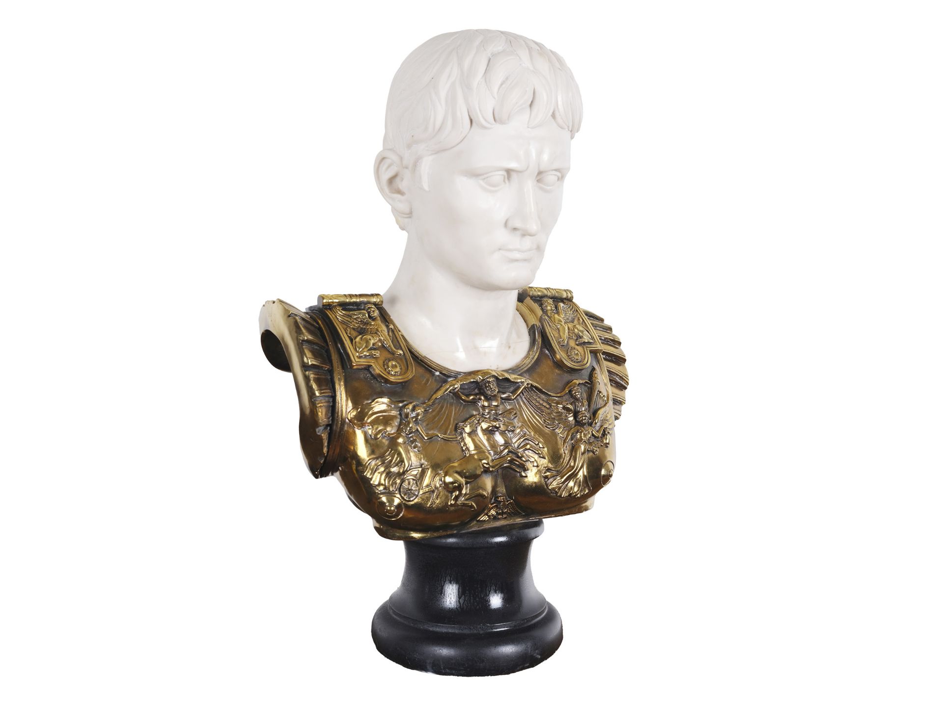 Emperor Augustus, bust after antiquity, around 1920/40 - Image 2 of 6