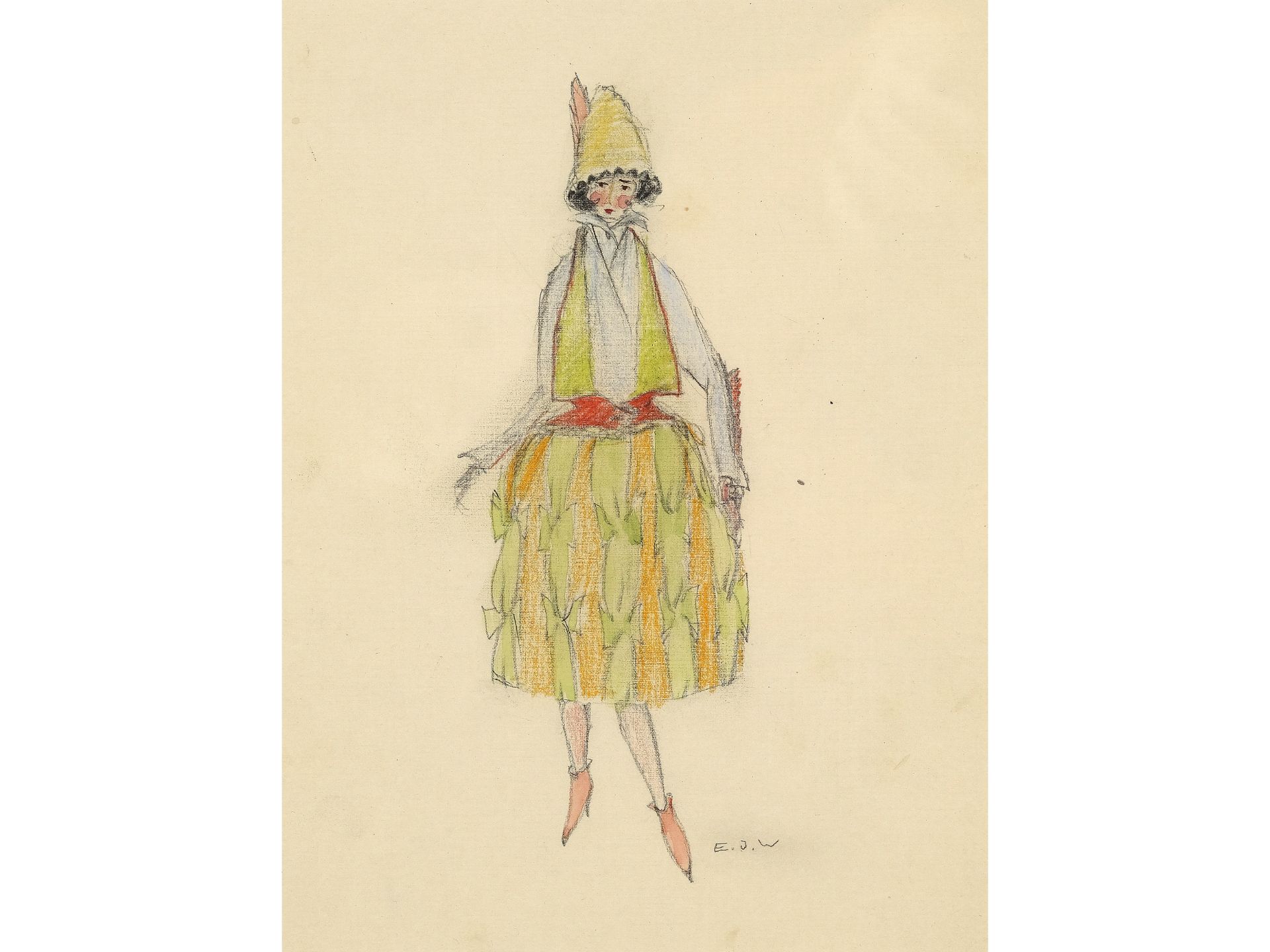 Eduard Josef Wimmer-Wisgrill, Vienna 1882 - 1961 Vienna, Fashion design for the Wiener Werkstätte