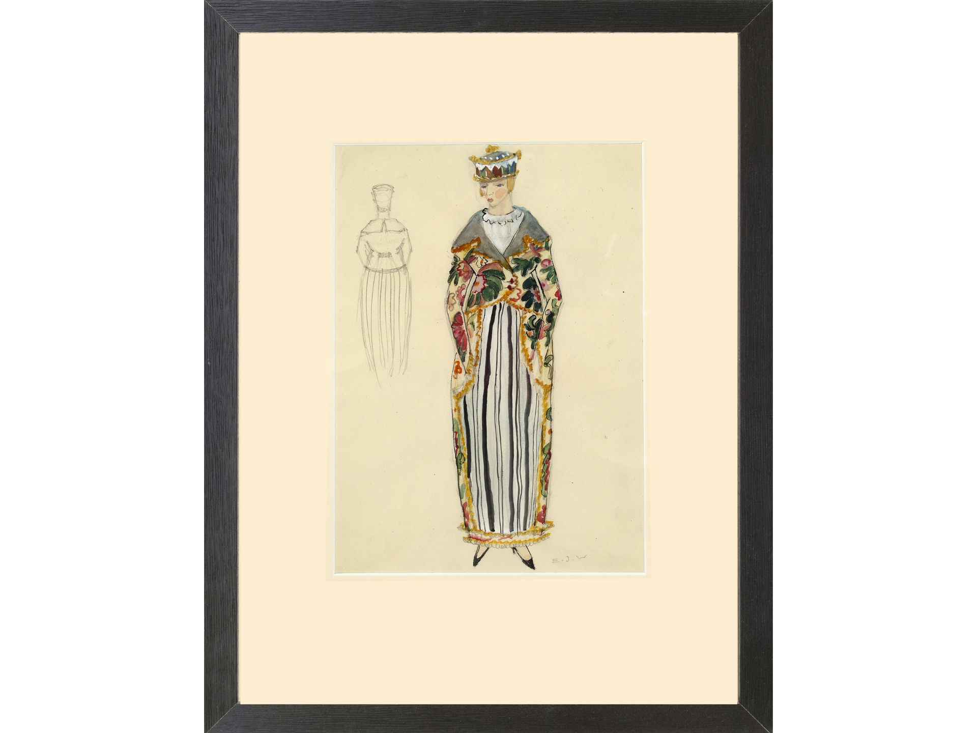 Eduard Josef Wimmer-Wisgrill, Vienna 1882 - 1961 Vienna, Fashion design for the Wiener Werkstätte - Image 2 of 4