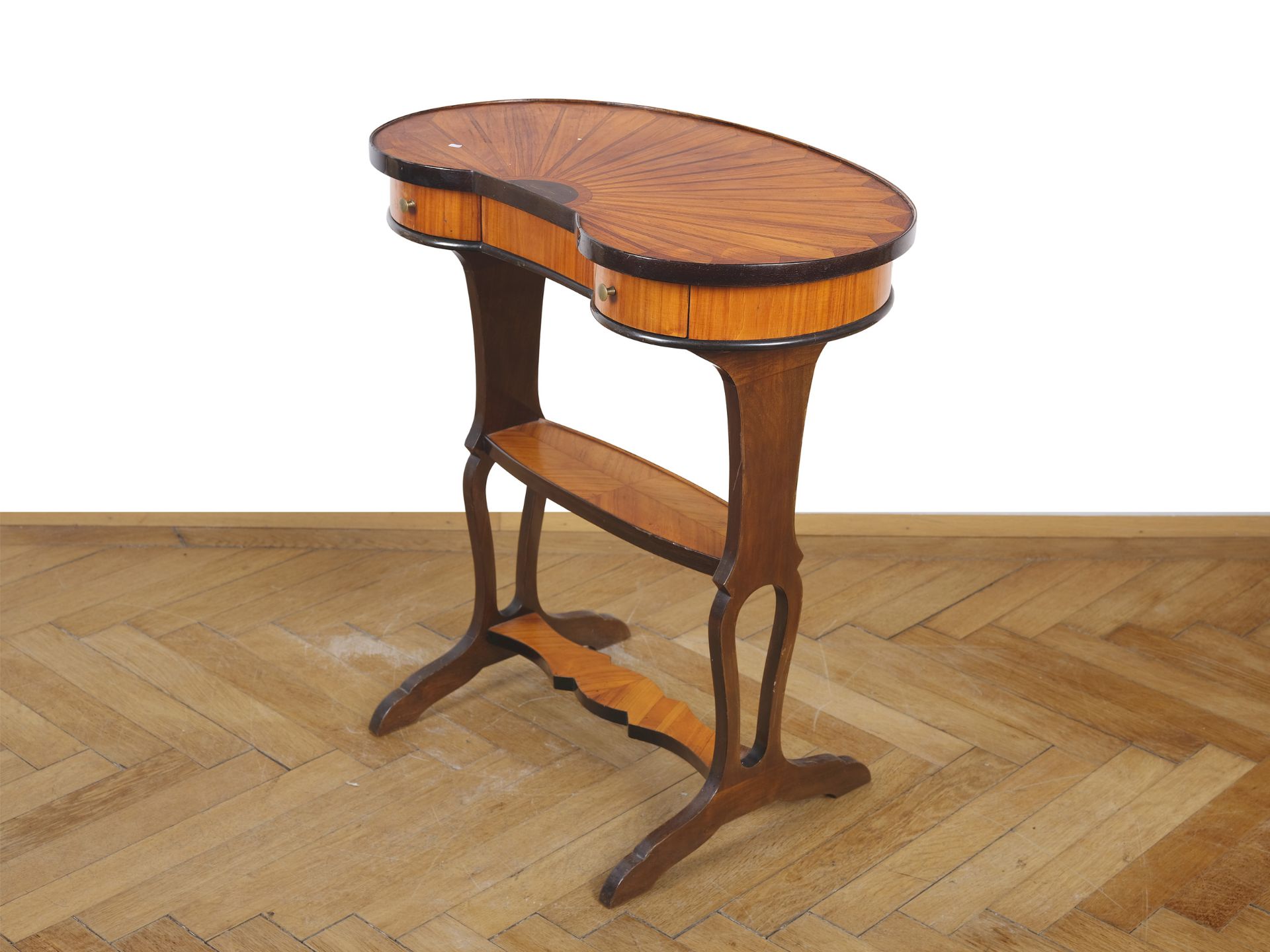 Small kidney-shaped table, Biedermeier, around 1830/40 - Image 4 of 6