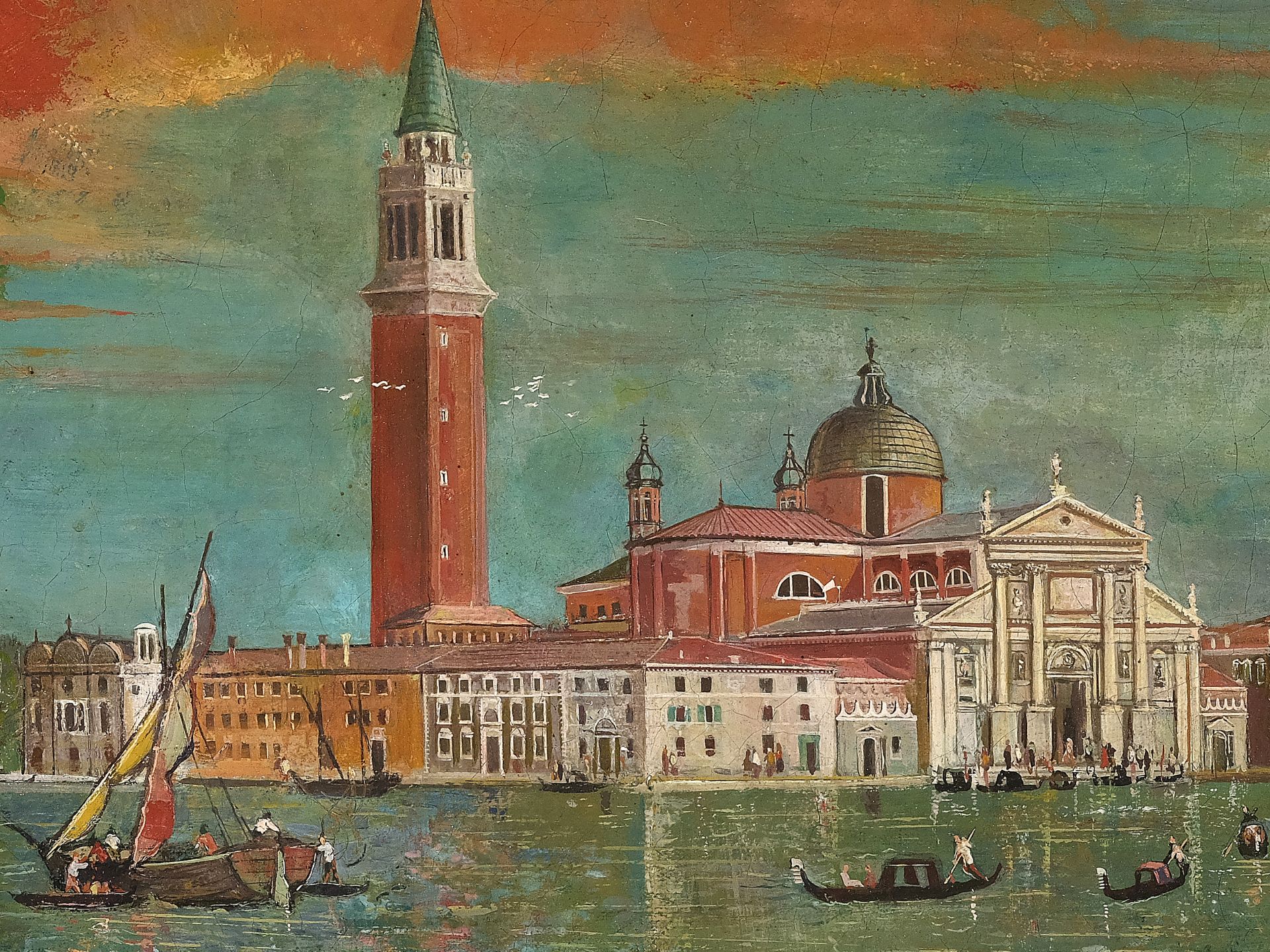 Unknown painter, San Giorgio Maggiore - Image 3 of 5