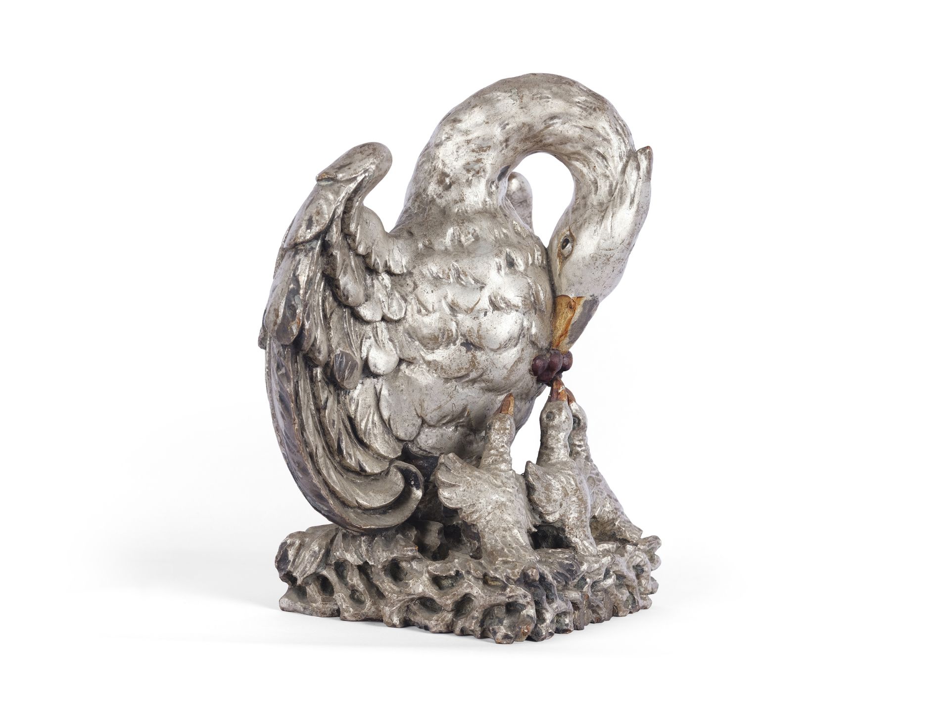 Pelican symbolising the sacrificial death of Christ, South German, mid 18th century