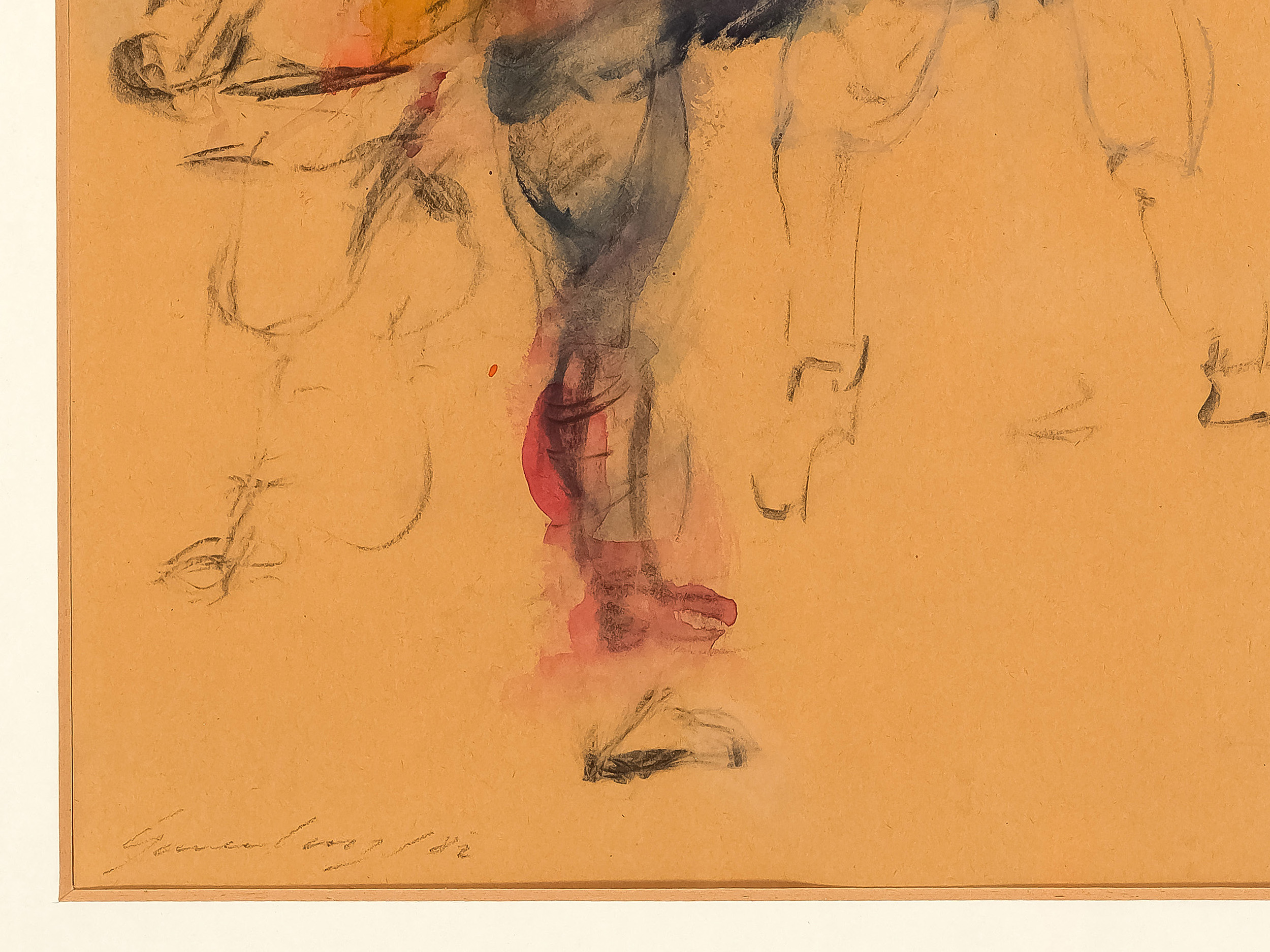 Unknown artist, Figure study - Image 3 of 4