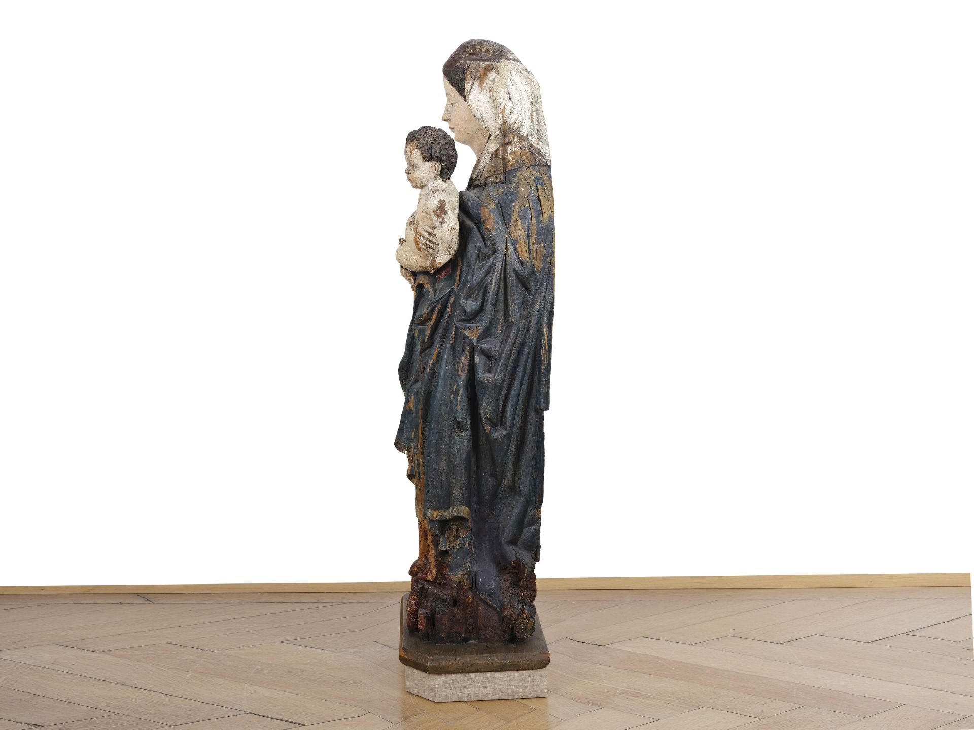 Hans Multscher, Leutkirch 1400 - 1467 Ulm, circle of, Madonna - Image 5 of 9