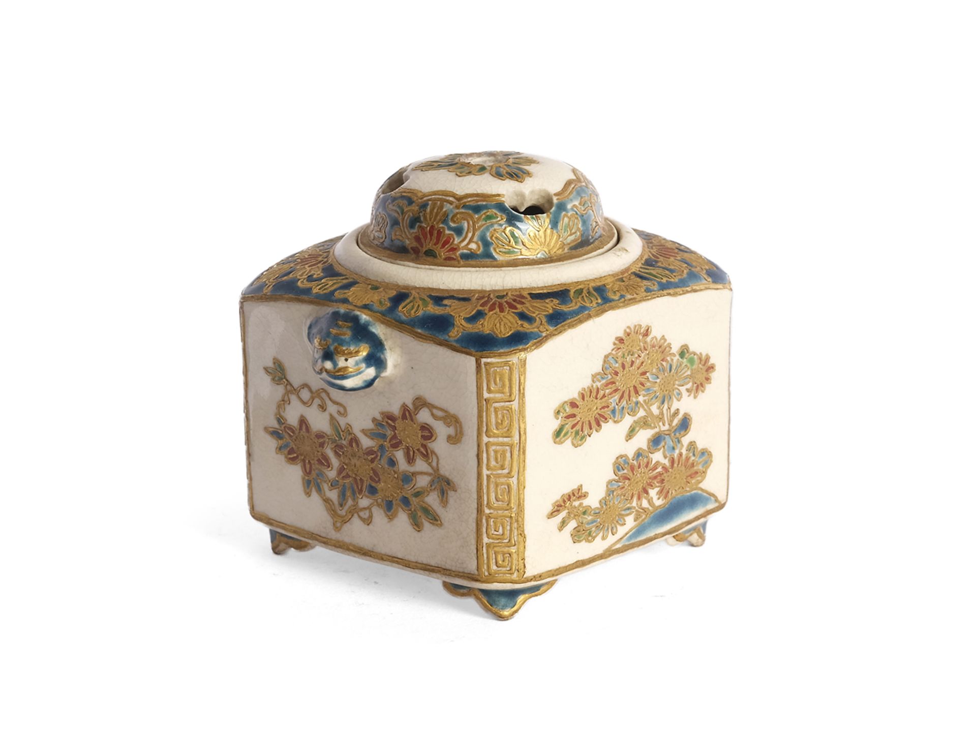 Satsuma incense burner, Japan, Meiji period, 1868-1912 - Image 2 of 4