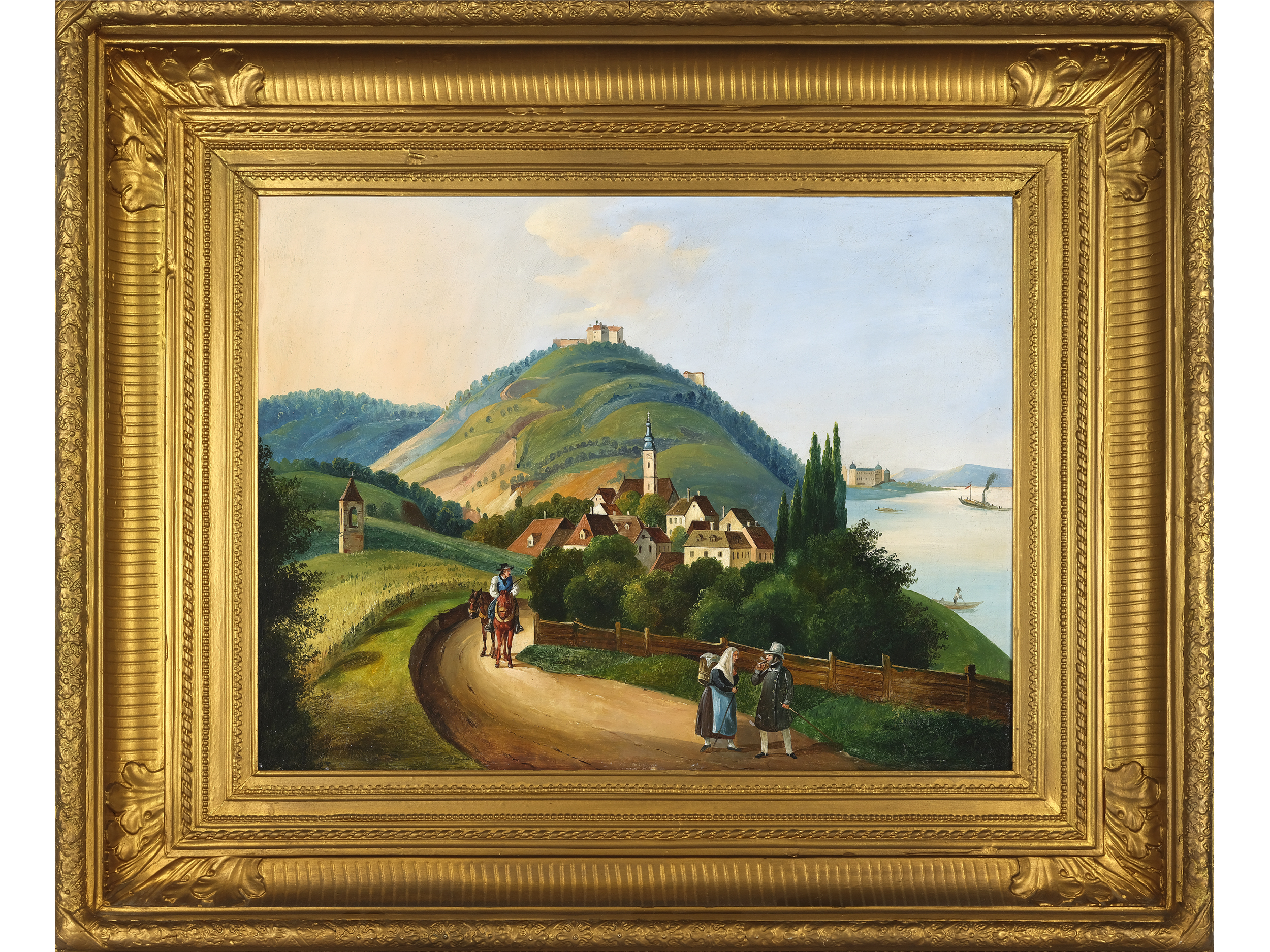 Unknown painter, View of the Kahlenberg village - Image 2 of 4