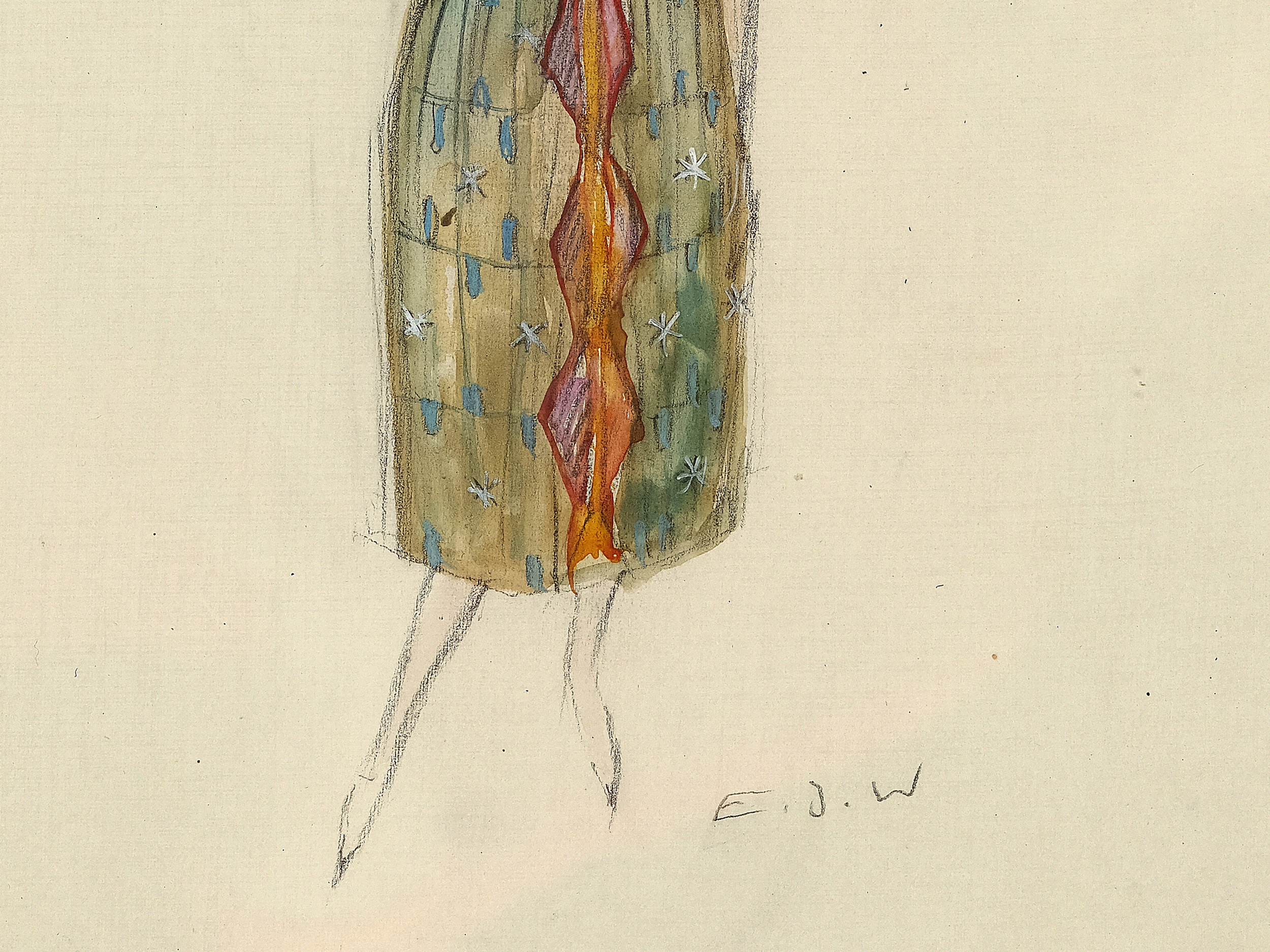 Eduard Josef Wimmer-Wisgrill, Vienna 1882 - 1961 Vienna, Fashion design for the Wiener Werkstätte - Image 3 of 4