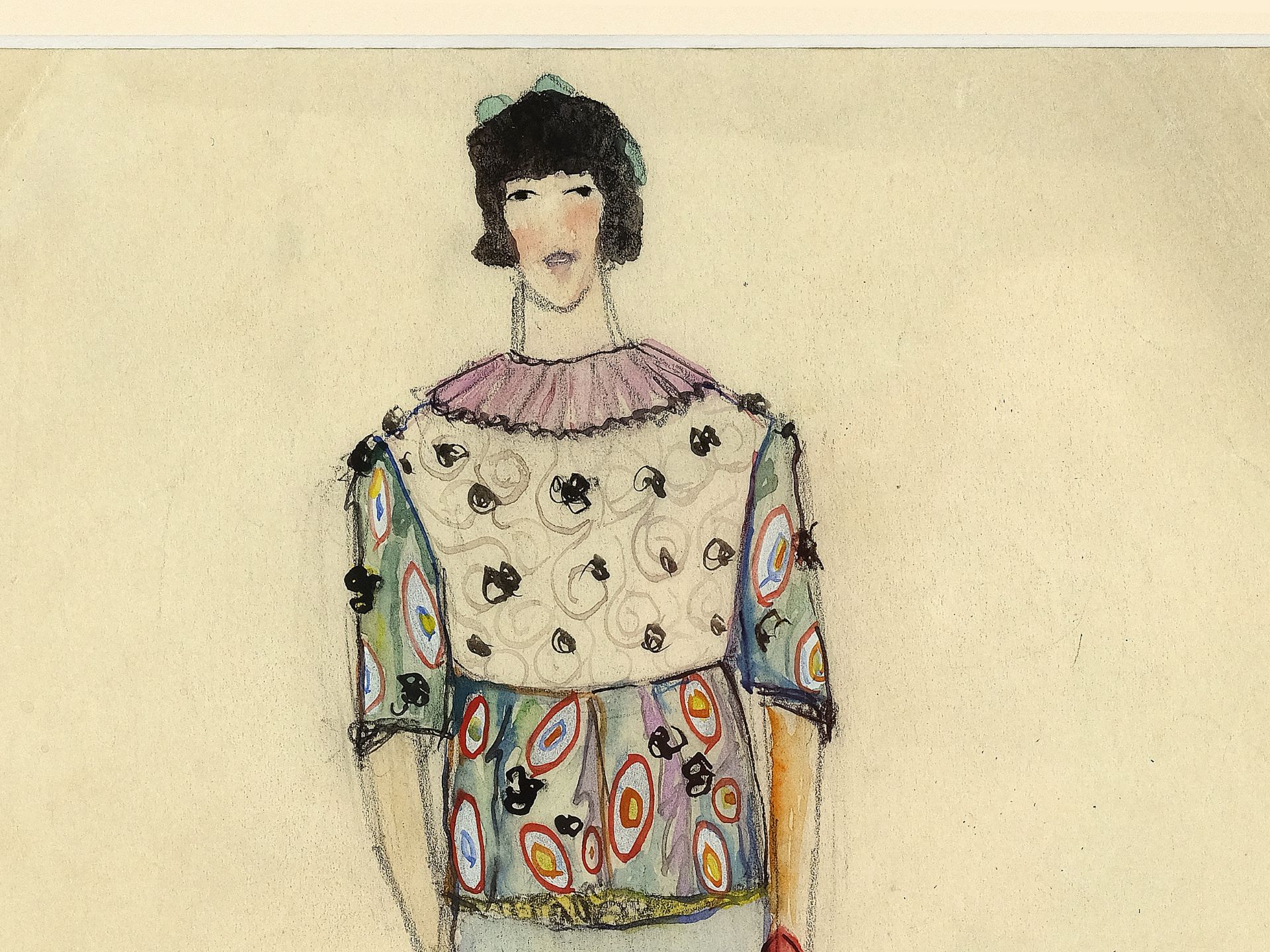 Eduard Josef Wimmer-Wisgrill, Vienna 1882 - 1961 Vienna, Fashion design for the Wiener Werkstätte - Image 3 of 4