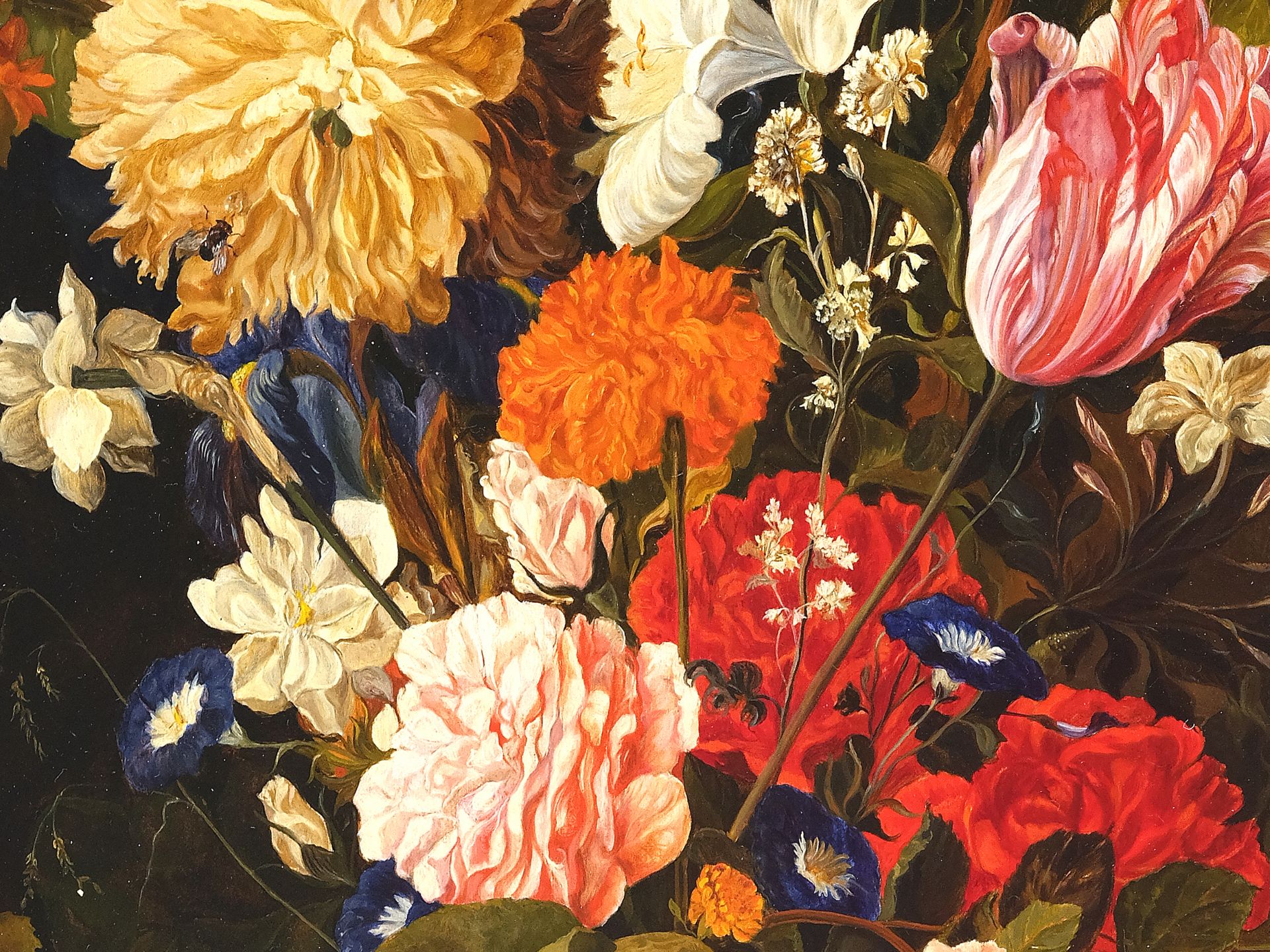 Franz Xaver Pieler, Vienna 1876 - 1952 Klosterneuburg, attributed, Large Flower Piece - Image 2 of 3